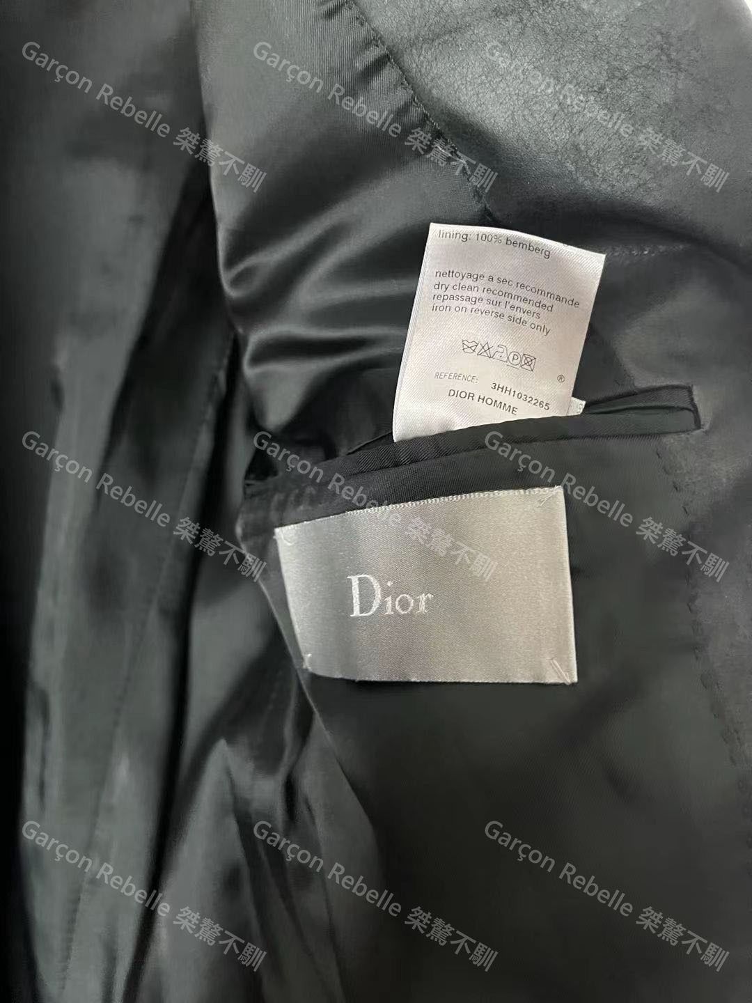 Dior × Hedi Slimane Dior Homme 03aw Peaked Lapel Coat Size US L / EU 52-54 / 3 - 4 Thumbnail