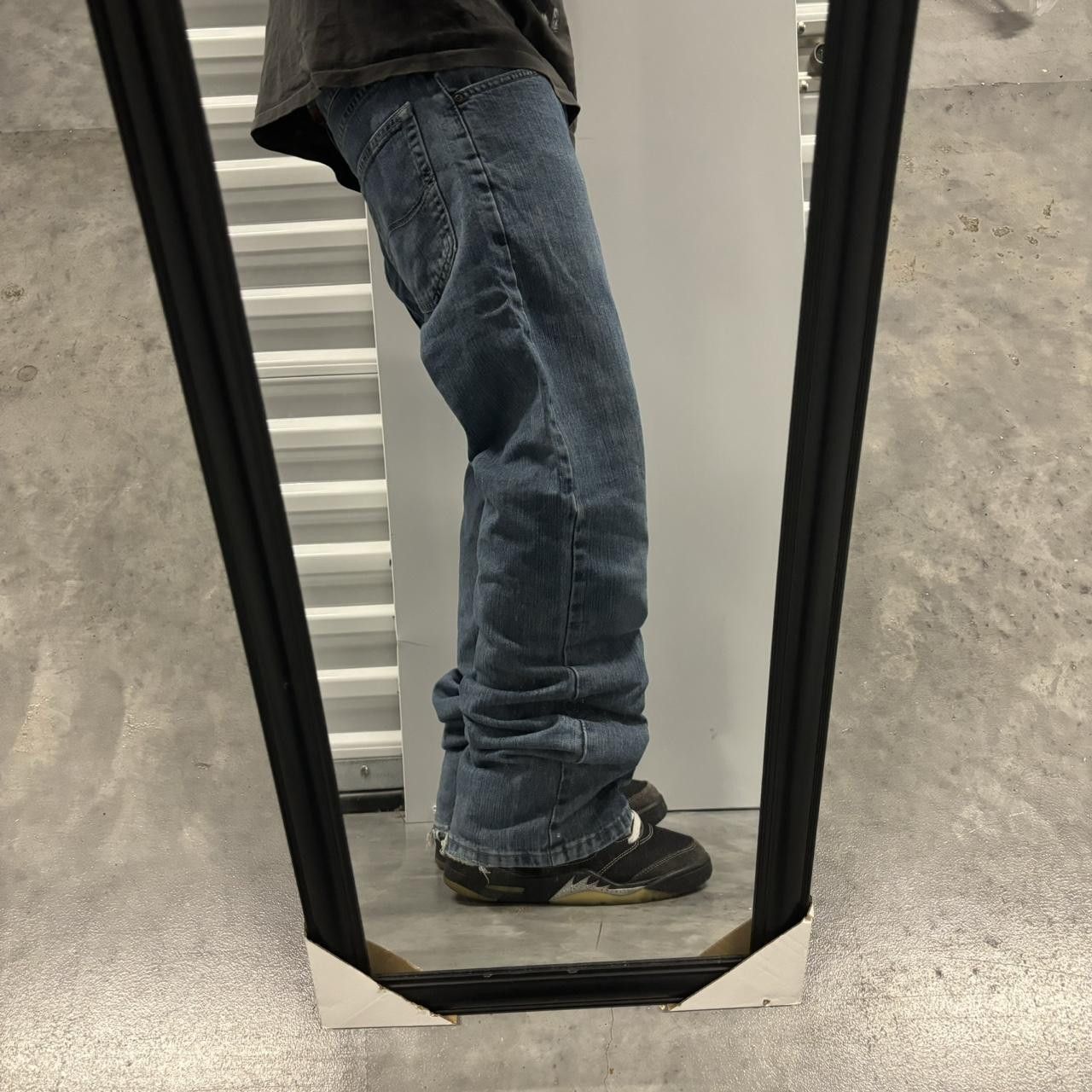 Japanese Brand × Vintage Crazy Vintage Y2K/2000s Grunge Dark Wash Denim Jeans! Size US 31 - 2 Thumbnail