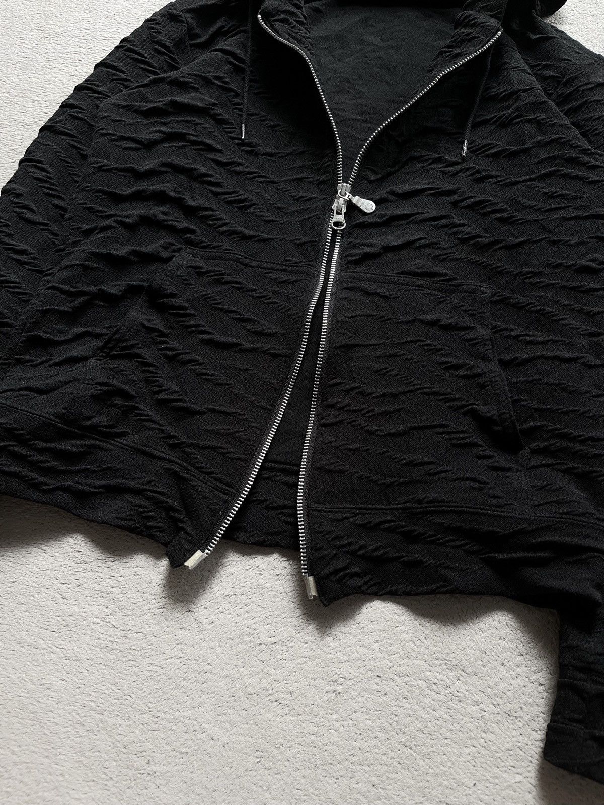 Tornado Mart Tornado Mart Textured Zip Hoodie Lgb Style Size US S / EU 44-46 / 1 - 3 Thumbnail