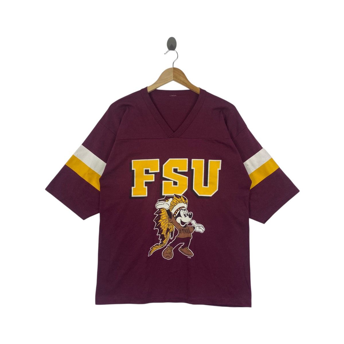Vintage Vintage 80s FSU Florida State Seminoles Disney Mickey Mouse Size US M / EU 48-50 / 2 - 1 Thumbnail