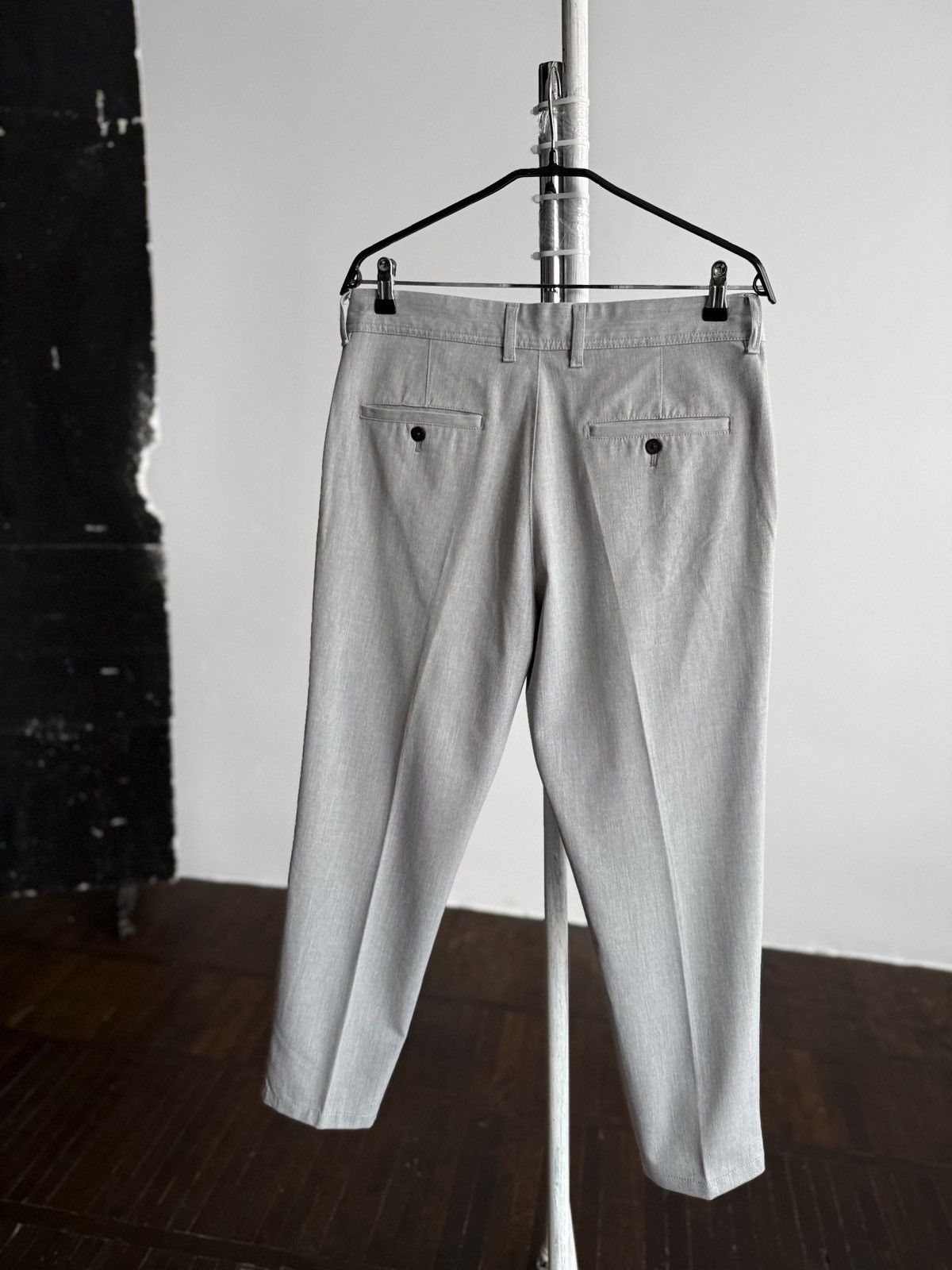 Zara Zara Man Grey Melange Dress Trousers Mens Smart Casual Pants Size US 32 / EU 48 - 3 Thumbnail