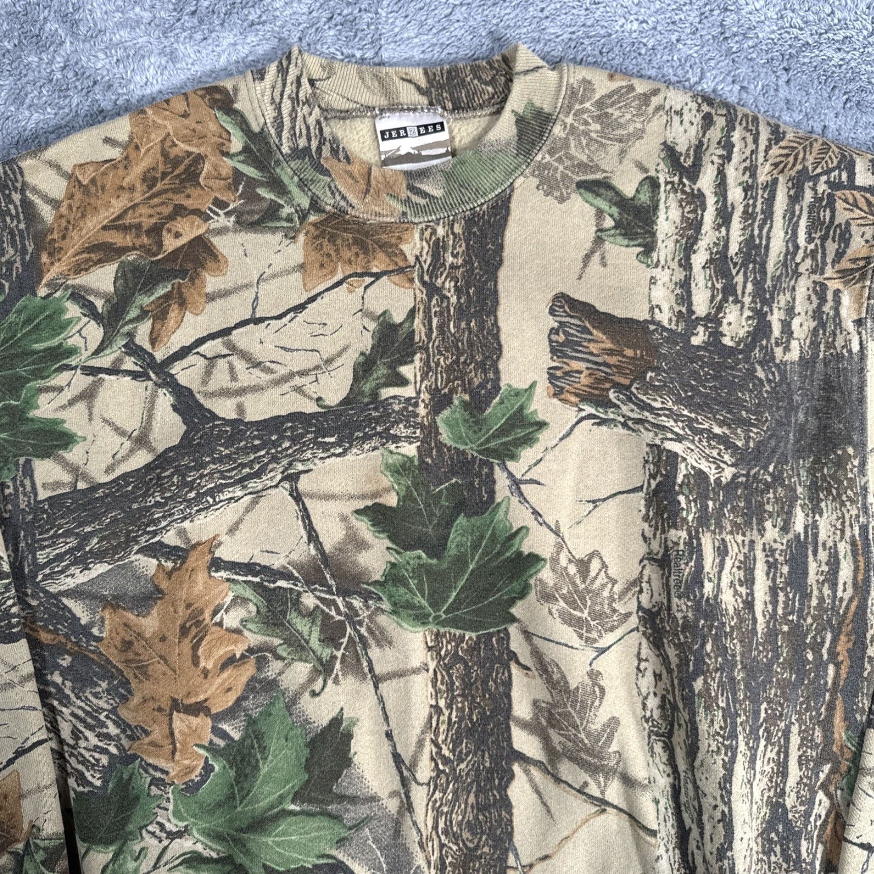 Jerzees VINTAGE Jerzees Outdoors Sweatshirt Men’s SZ M Realtree Camo Crewneck Pullover USA Hoodie? Size US M / EU 48-50 / 2 - 2 Thumbnail