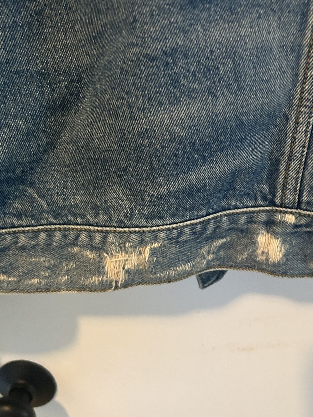 R13 R13 Raglan Denim Jacket Unisex Oversized Trucker Distressed Size US L / EU 52-54 / 3 - 20 Thumbnail