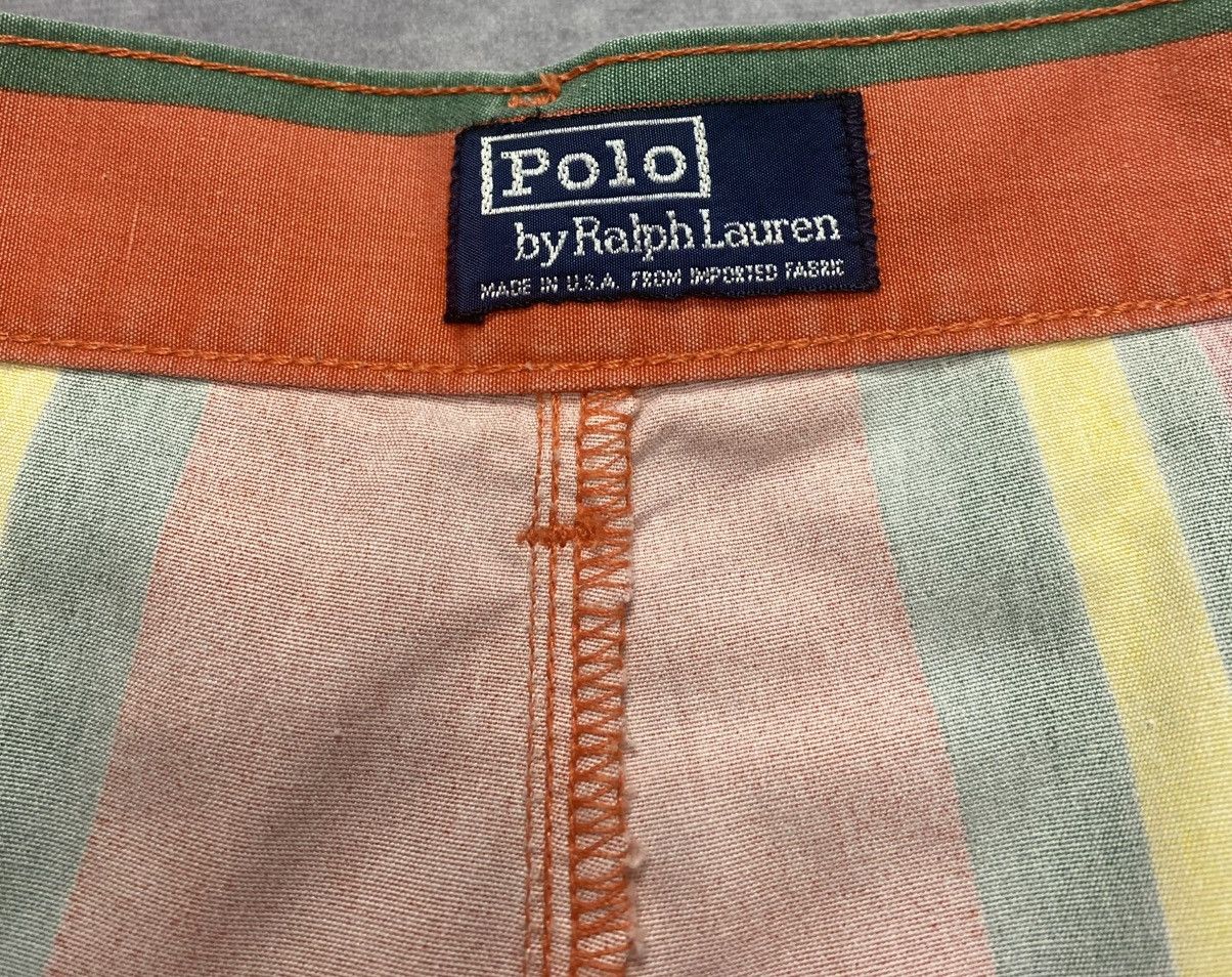 Polo Ralph Lauren 80’s Vintage Polo Ralph Lauren Striped Shorts Size US 36 / EU 52 - 3 Thumbnail