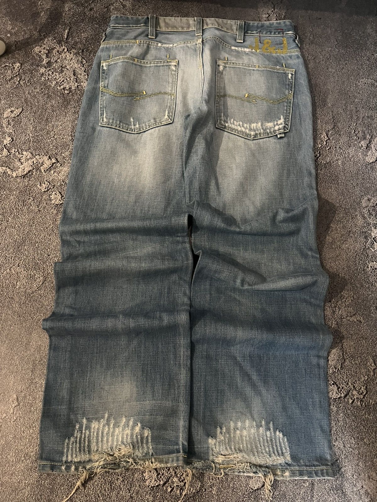 Japanese Brand Streetwear Staple Slim Destroyed Number Nine Style Size US 33 - 2 Thumbnail