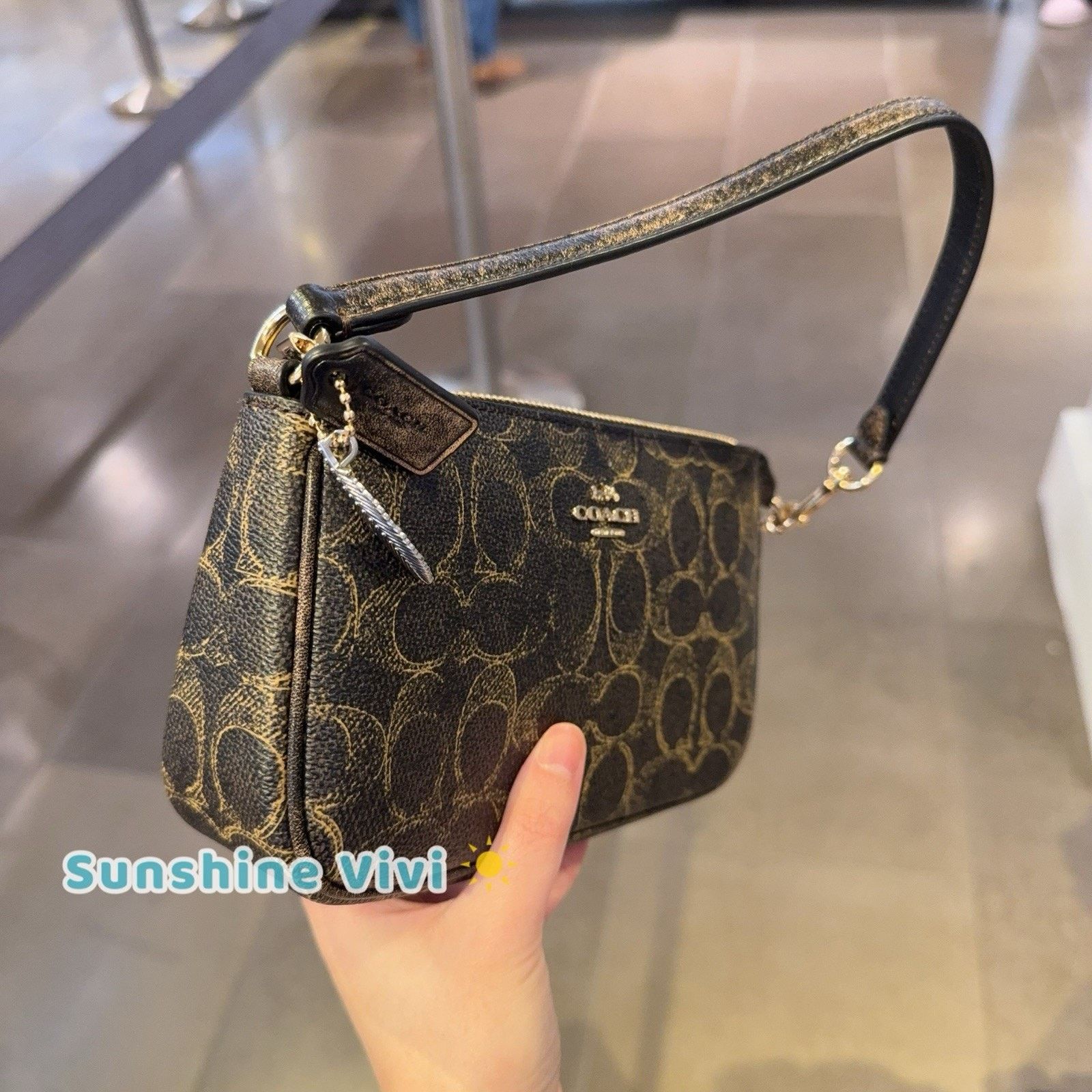 Coach NWT Coach Nolita 19 In Loved Charms CDW32 Gold/Brown Size ONE SIZE - 3 Thumbnail