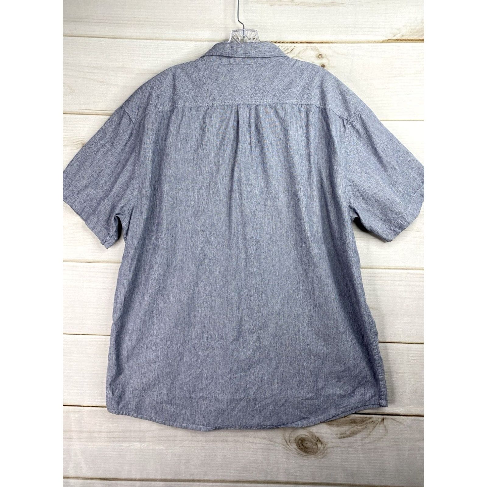 Prana prAna Shirt Mens XXL Blue Button Down Organic Cotton Casual Hiking Chest Pocket Size US XXL / EU 58 / 5 - 6 Thumbnail