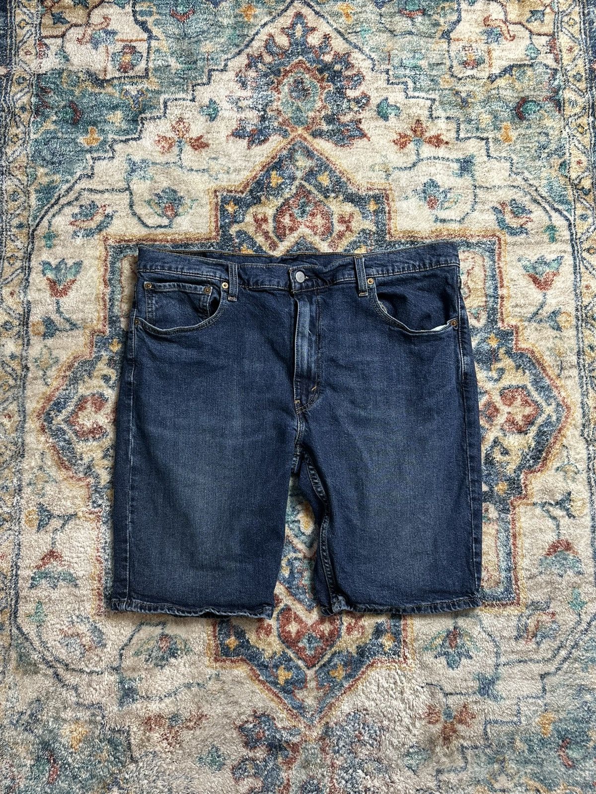 Levi's Levi’s 412 Dark Wash Denim Shorts Size 40 Size US 40 / EU 56 - 1 Thumbnail