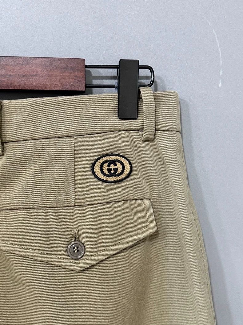 Gucci Gucci Embroidered small logo trousers Size US 30 / EU 46 - 4 Thumbnail