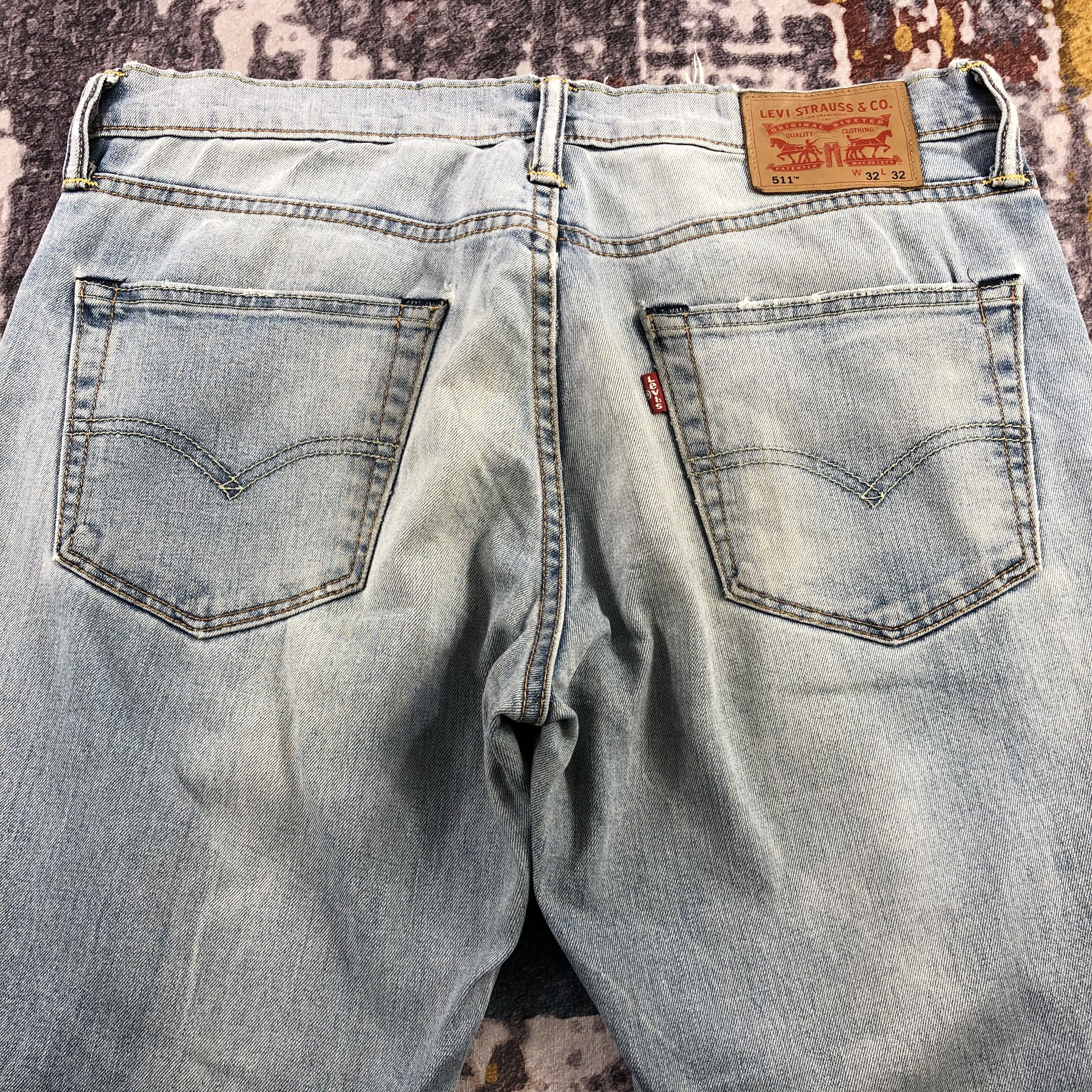 Levi's × Vintage Vintage Light Wash Levis 511 Jeans-JM2796 Size US 33 - 5 Thumbnail