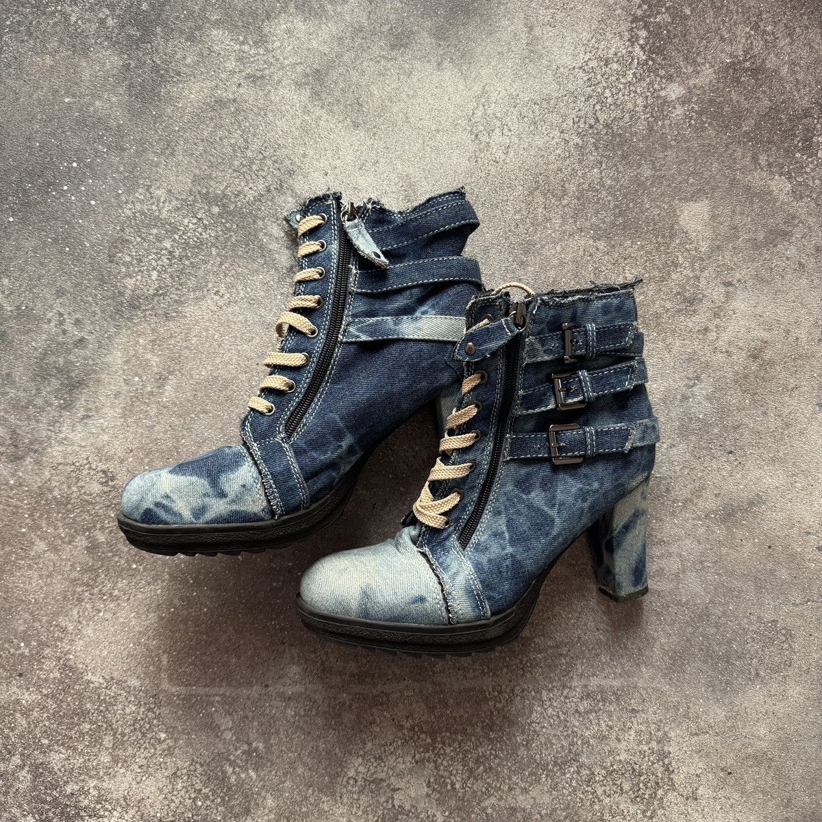 If Six Was Nine Gothicana by EMP Y2K Grunge Buckle Details Heels Boots Size US 9 / IT 39 - 3 Thumbnail