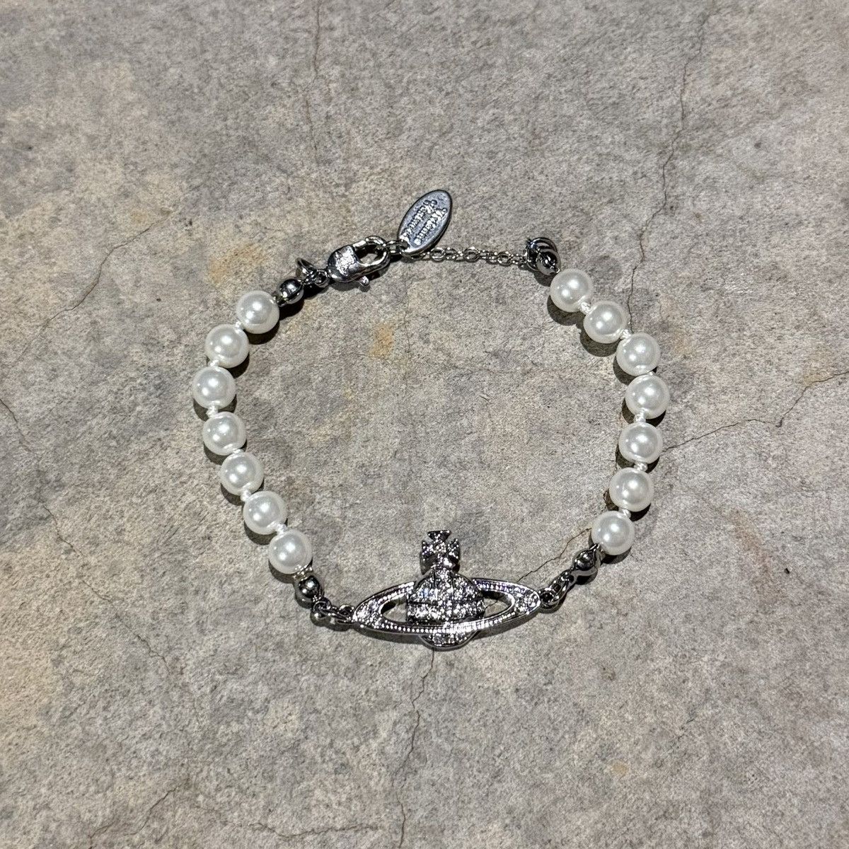 Westwood Lucrece Pearl Bracelet Silver Vivienne Westwood Bracelet