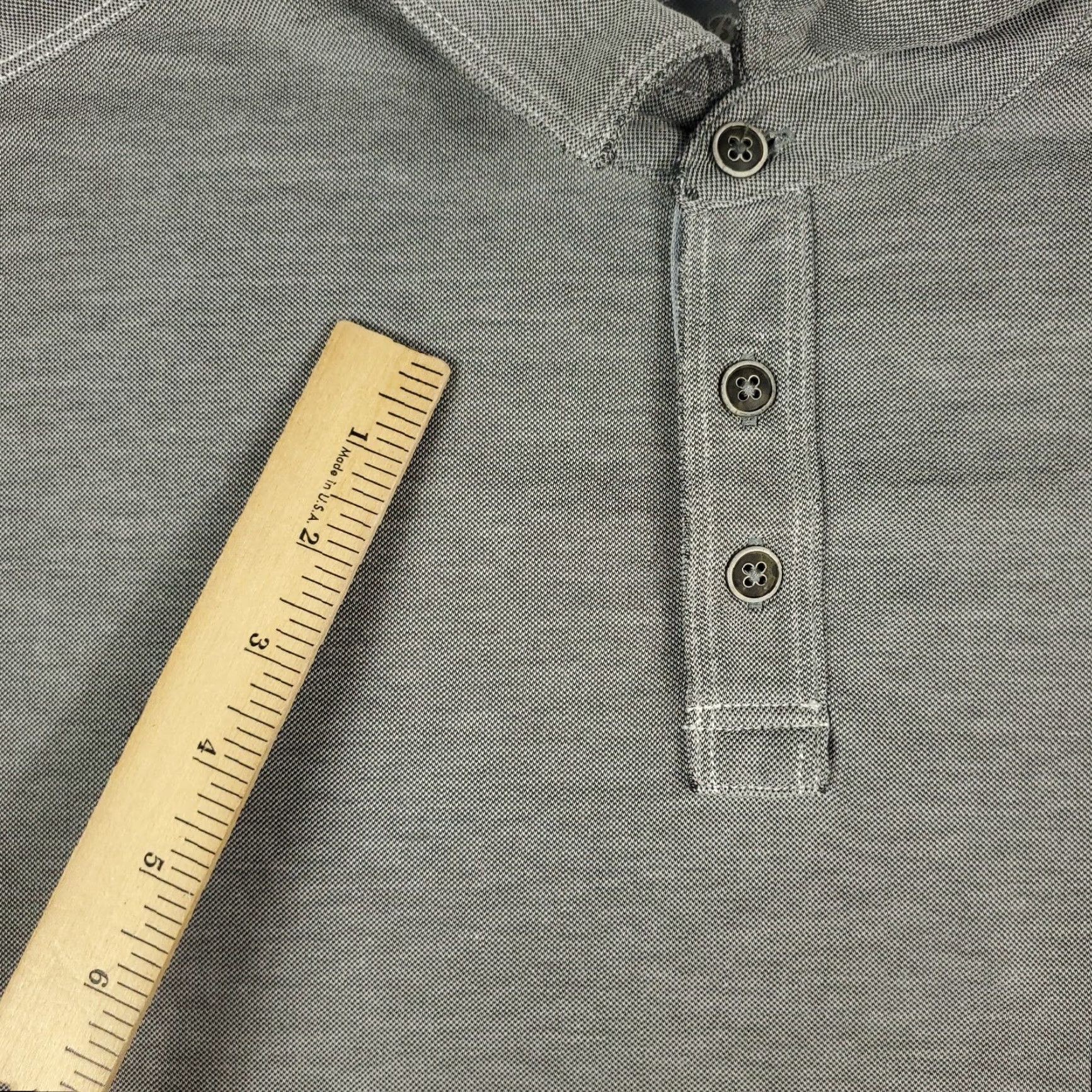 Tommy Bahama Tommy Bahama Polo Shirt Mens L Gray Solid Cotton Blend Short Sleeve Casual Sport Polo Mens Size Large Gray Size US L / EU 52-54 / 3 - 3 Thumbnail