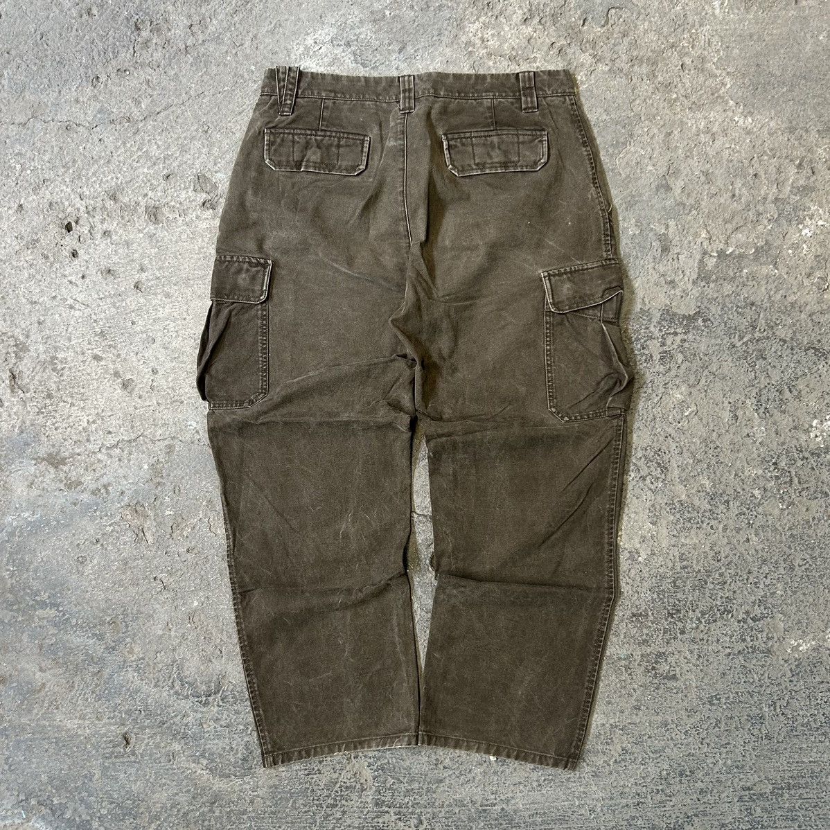 Vintage Talbots Mens Brown Faded Regular Cargo Pants Size US 34 / EU 50 - 2 Thumbnail