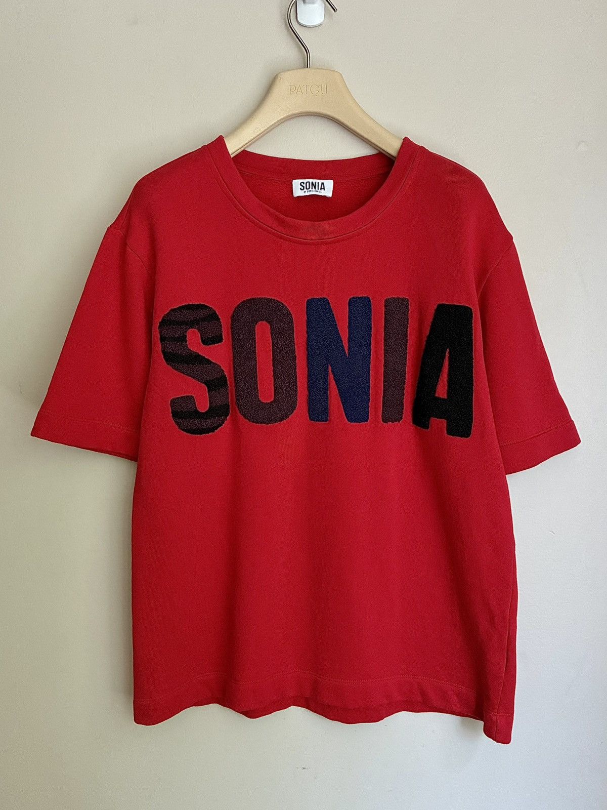 Sonia Rykiel Sonia Rykiel Embroidered Terry Cloth ‘SONIA’ Tee Size US S / EU 44-46 / 1 - 23 Thumbnail