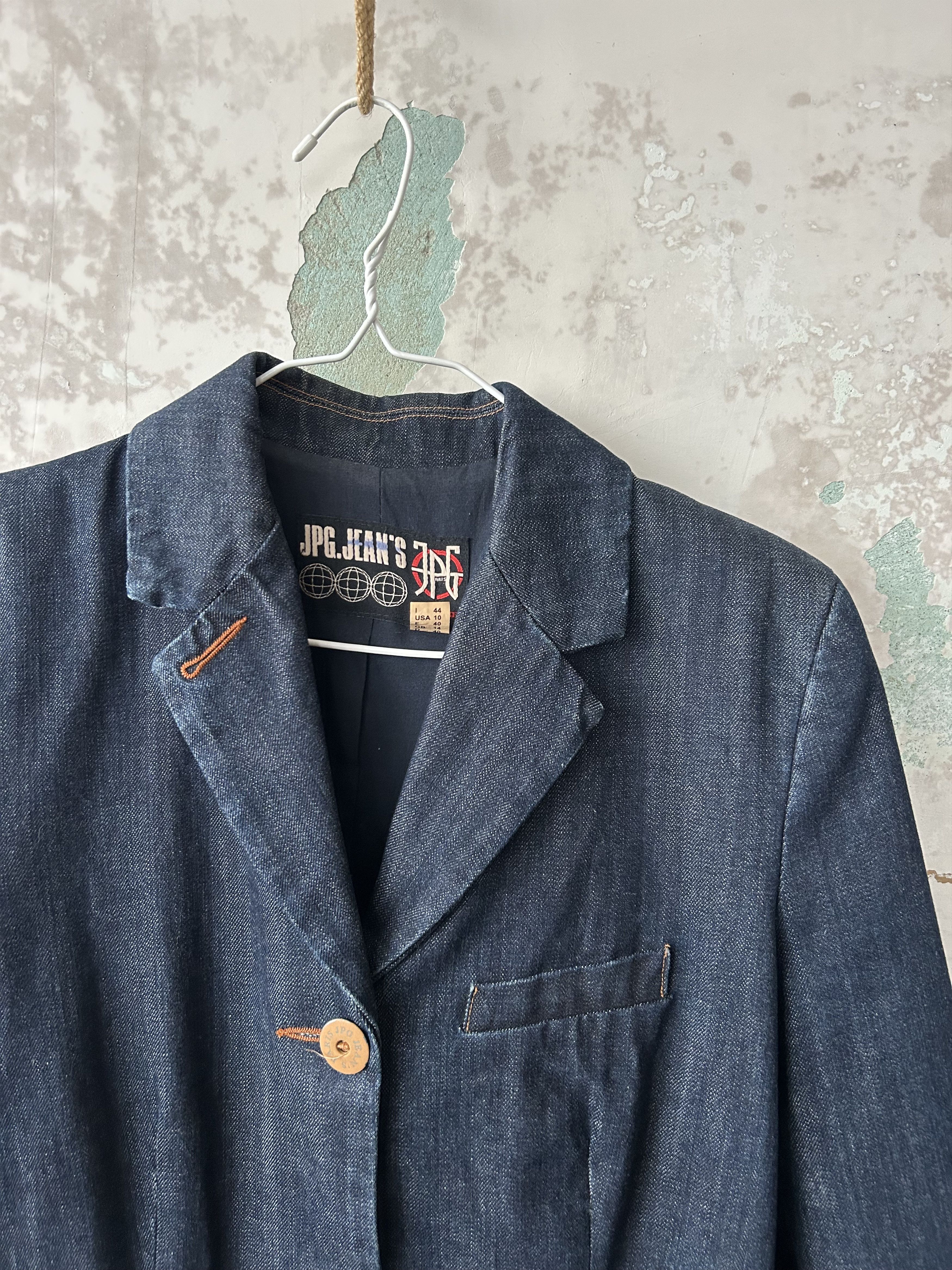 Jean Paul Gaultier Vintage Jean Paul Gaultier JPG Jeans Denim Blazer Size US10 Size M / US 6-8 / IT 42-44 - 4 Thumbnail