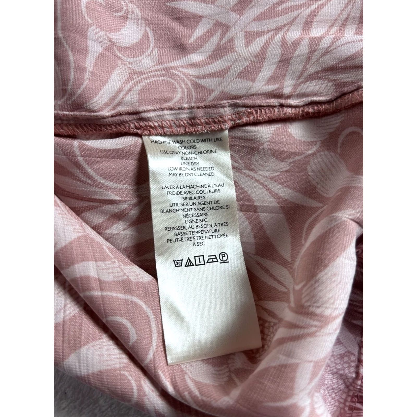 Anthropologie Florence Balducci for Anthropologie Womens Floral Button Down Boho Blouse 2X Pink White NWOT_Sold As Is Size XXL / US 16-18 / IT 52-54 - 4 Thumbnail