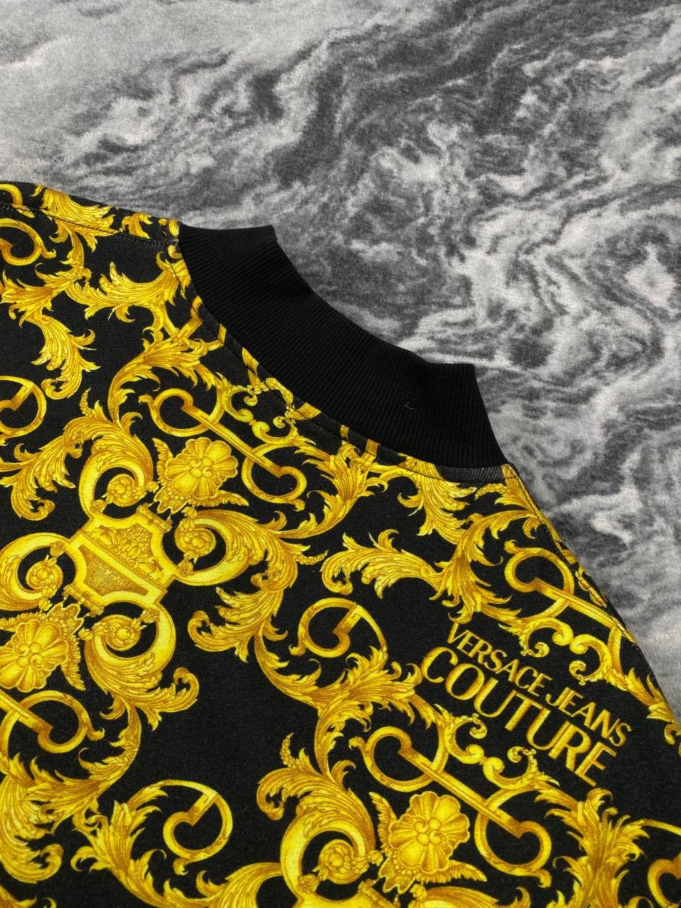 Versace Versace Jeans Couture Baroque Print Full Zip Sweatshirt Size US M / EU 48-50 / 2 - 10 Thumbnail