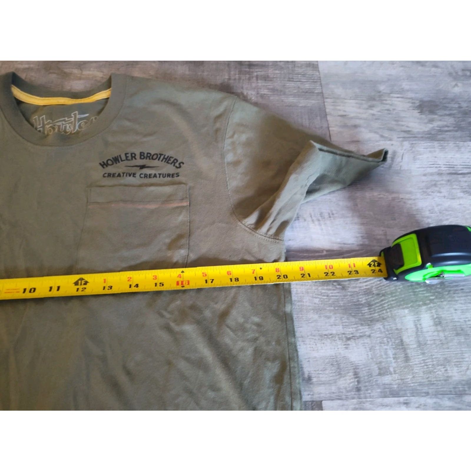 Howler Brothers VINTAGE Howler Brothers Men's Short Sleeve T-Shirt Crew Neck Cotton Blend Green Logo Graphic 2020s Size US M / EU 48-50 / 2 - 6 Thumbnail