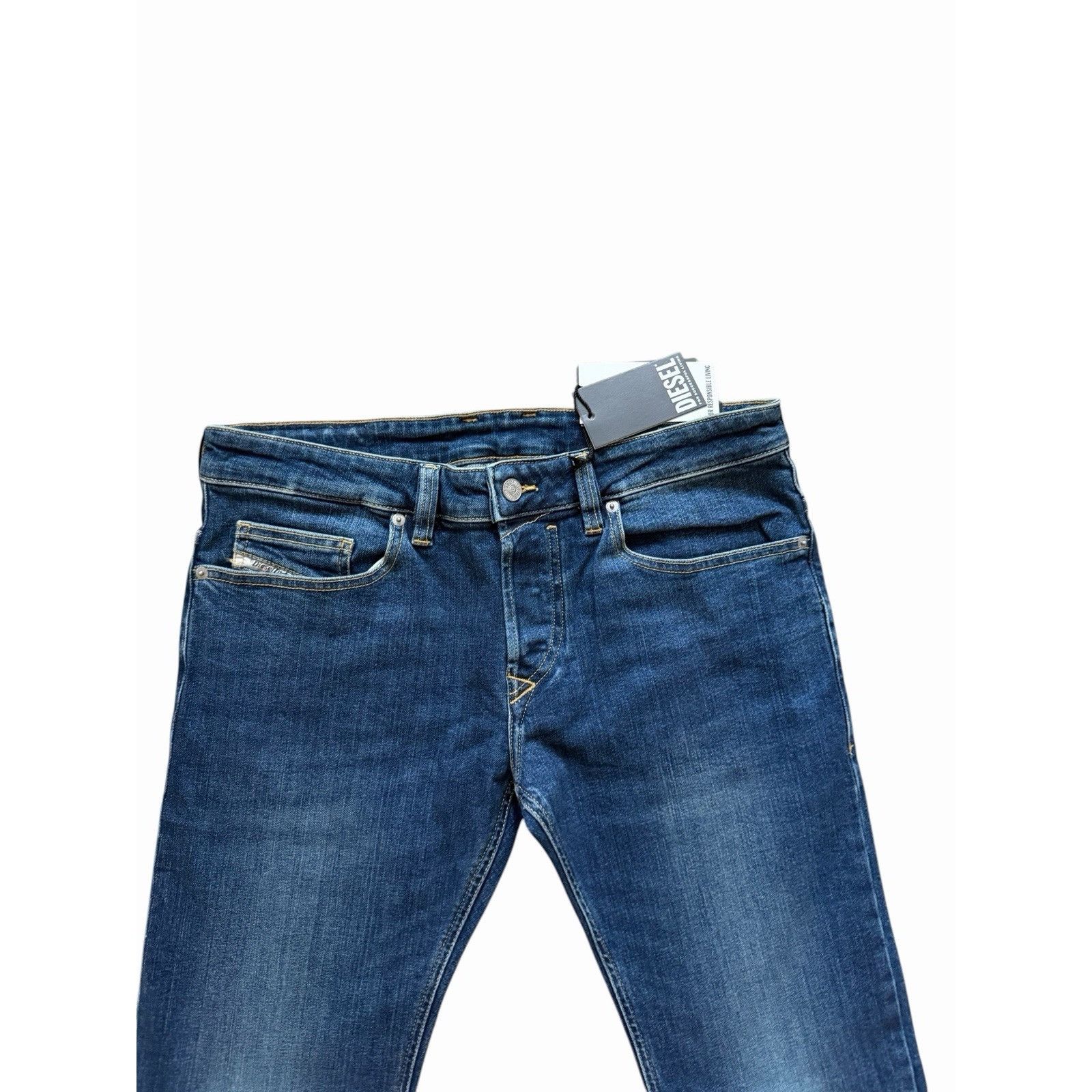 Diesel Diesel Mens Safado Straight Jeans RE020 Blue $250 Size 32/30 Size US 32 / EU 48 - 2 Thumbnail