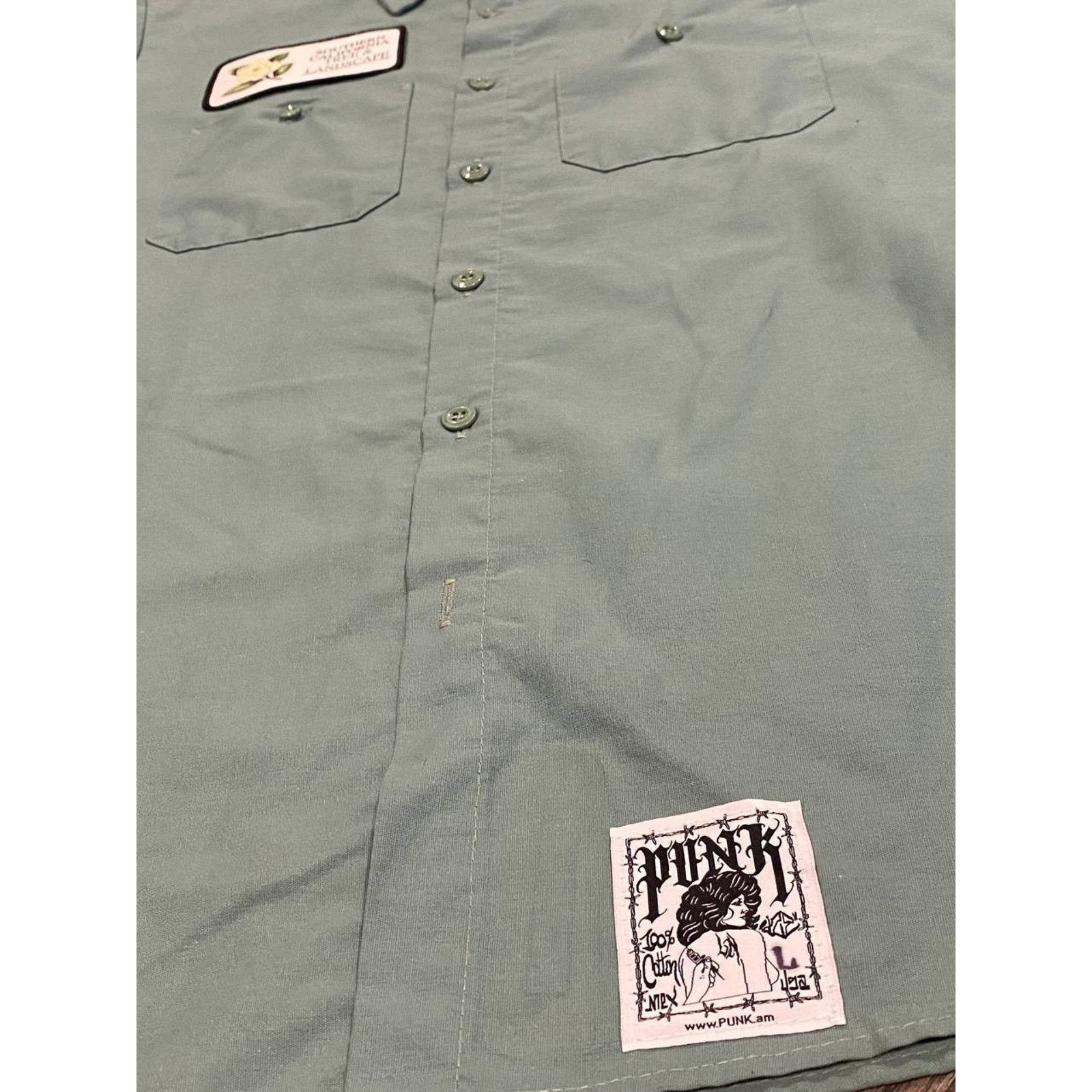 Other Punk LA Anarchy Neon Green Landscape Red Cap sz L Size US L / EU 52-54 / 3 - 6 Thumbnail