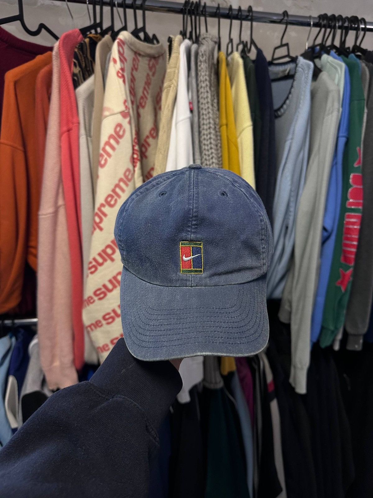 Nike Vintage 90s Nike Challenge Court Cap Y2K Os Size ONE SIZE - 2 Thumbnail
