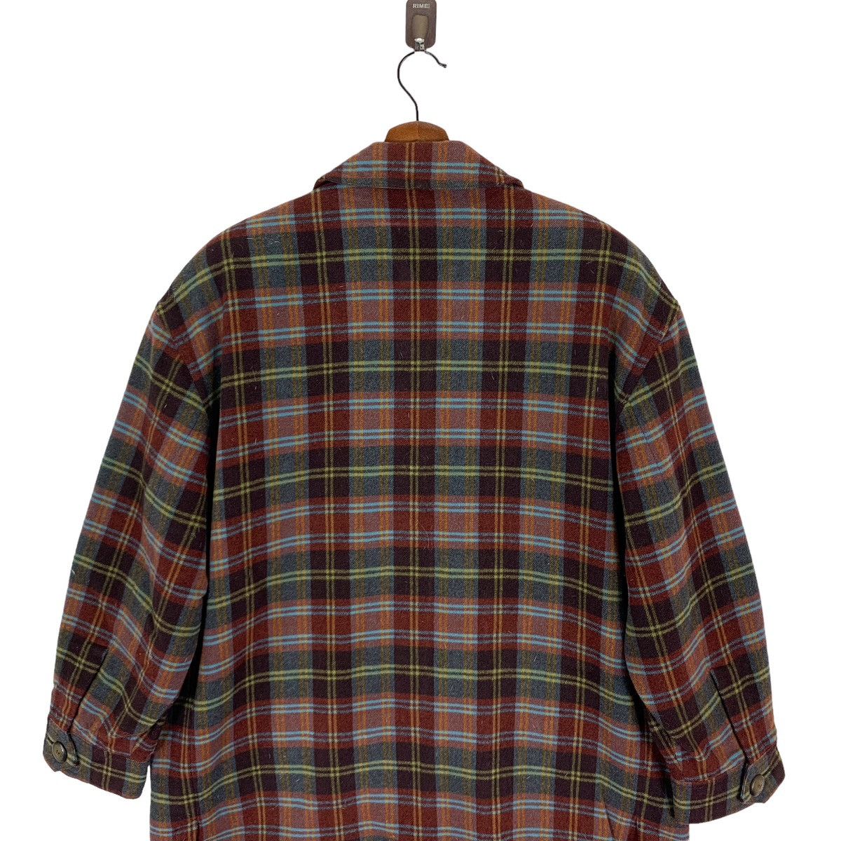 Burberry VINTAGE BURBERRY TARTAN WOOL BUTTON JACKET Size US M / EU 48-50 / 2 - 8 Thumbnail