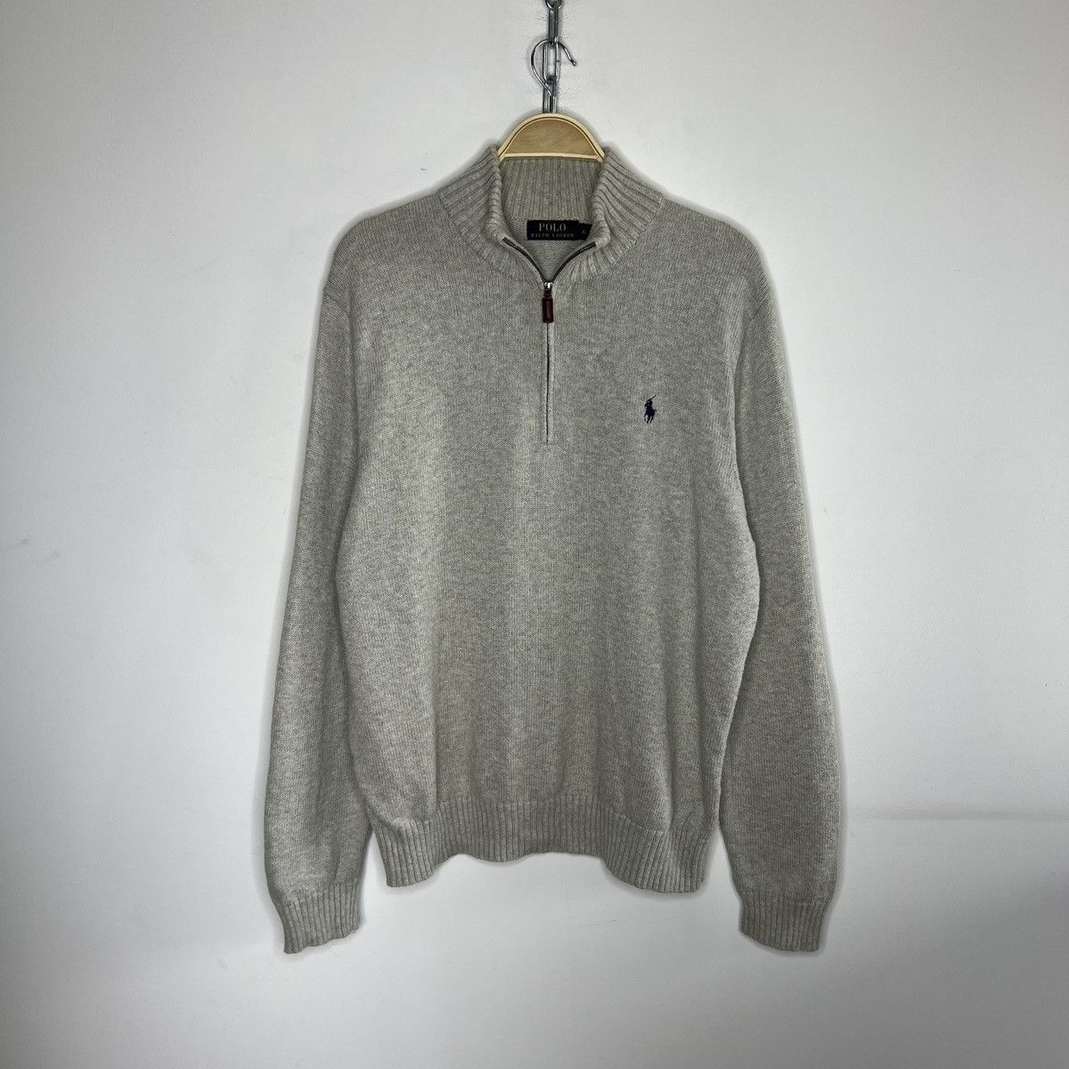 Polo Ralph Lauren Polo Ralph Lauren Sweater Knitwear Knit Quarter Zip Logo Y2K Size US XL / EU 56 / 4 - 1 Thumbnail