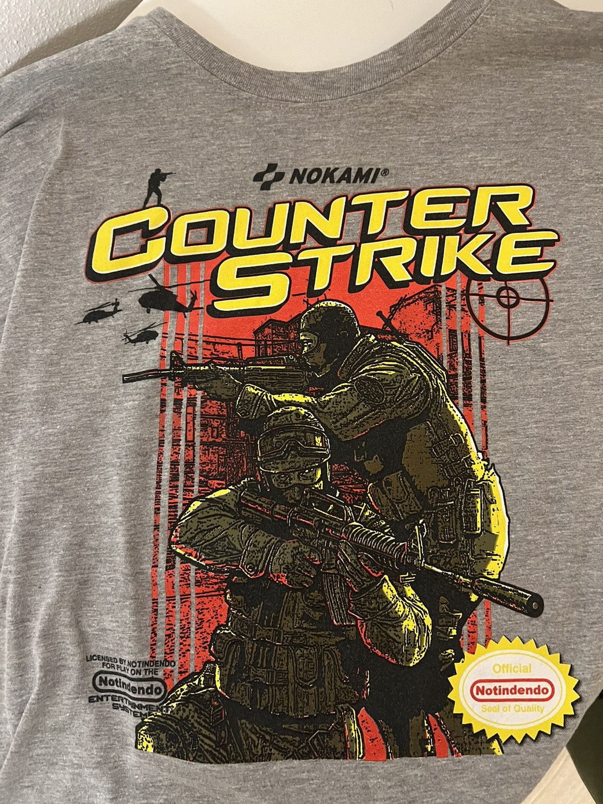Gildan Vintage CS:GO Counter Strike Nokami Tee NES Gaming Gildan L Size US L / EU 52-54 / 3 - 4 Thumbnail