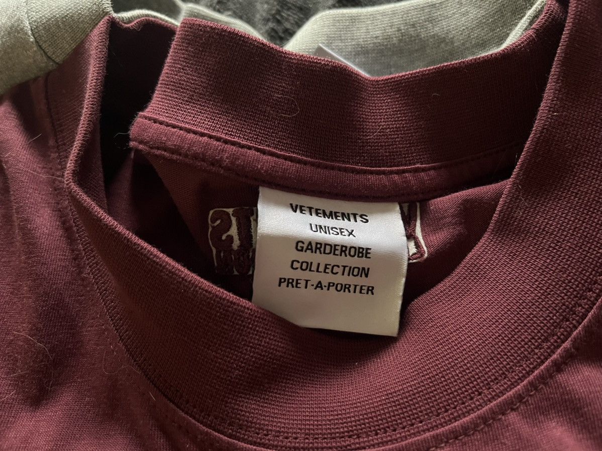 Vetements Vetements Gray & Red Runway Merged T-Shirt / Sweatshirt Size US L / EU 52-54 / 3 - 3 Thumbnail