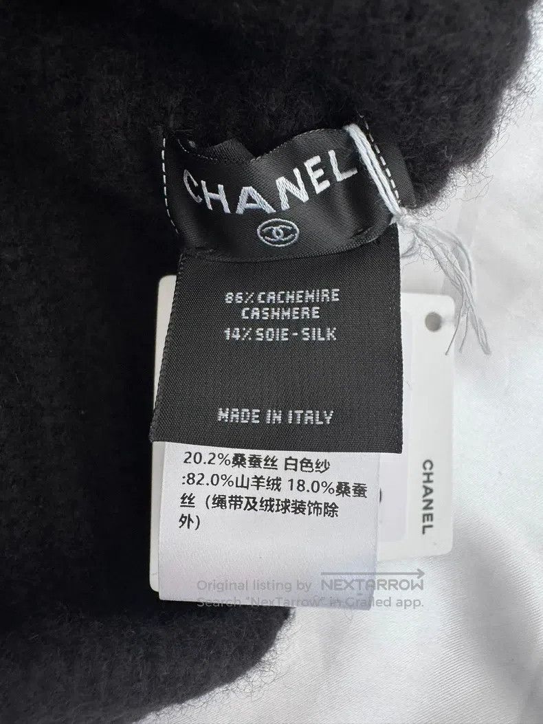 Chanel Chanel Black knitted thunder hat earmuffs Size ONE SIZE - 5 Thumbnail