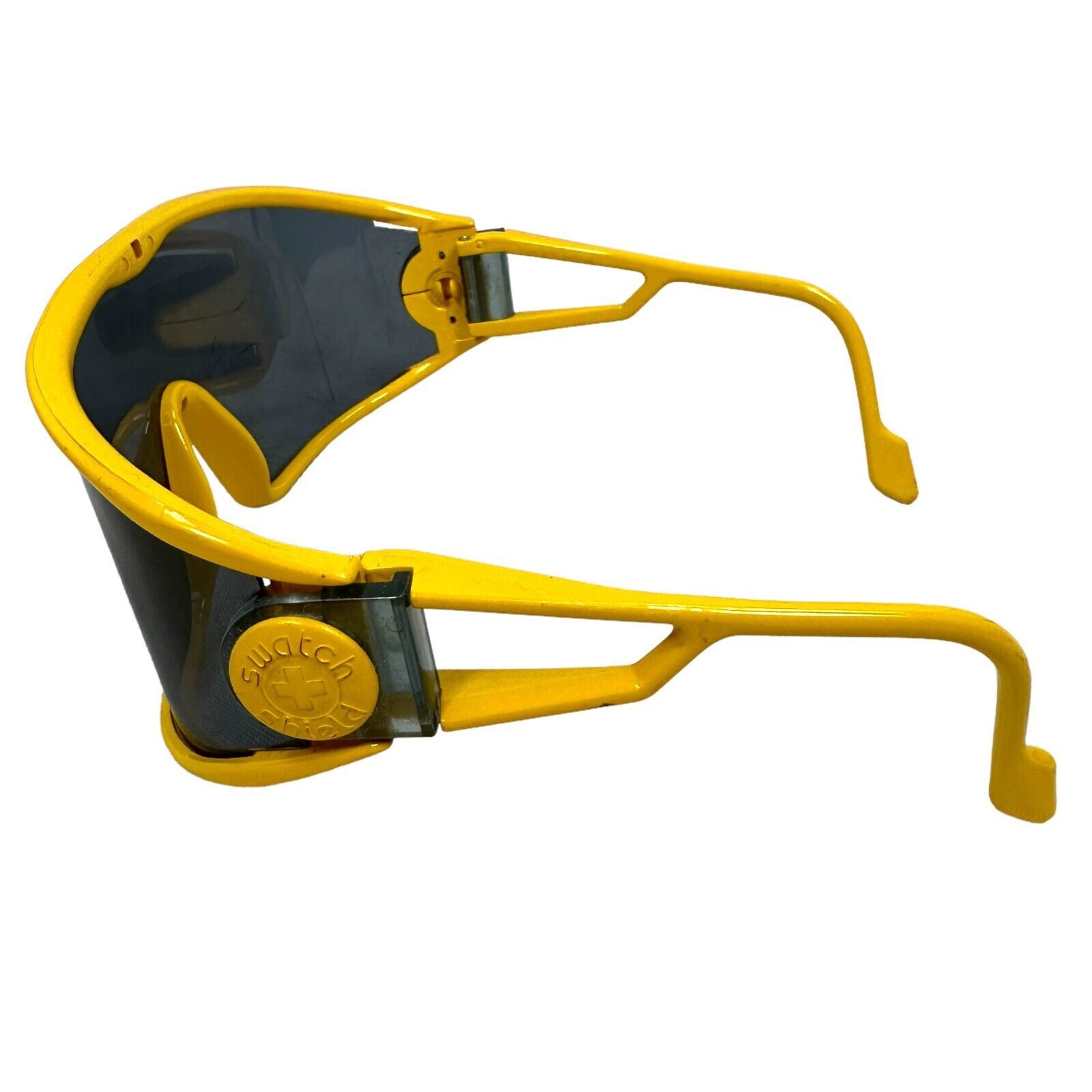 The Unbranded Brand Vintage Alpina Swatch Shield Sunglasses Yellow 80s Macho Man Size ONE SIZE - 6 Thumbnail