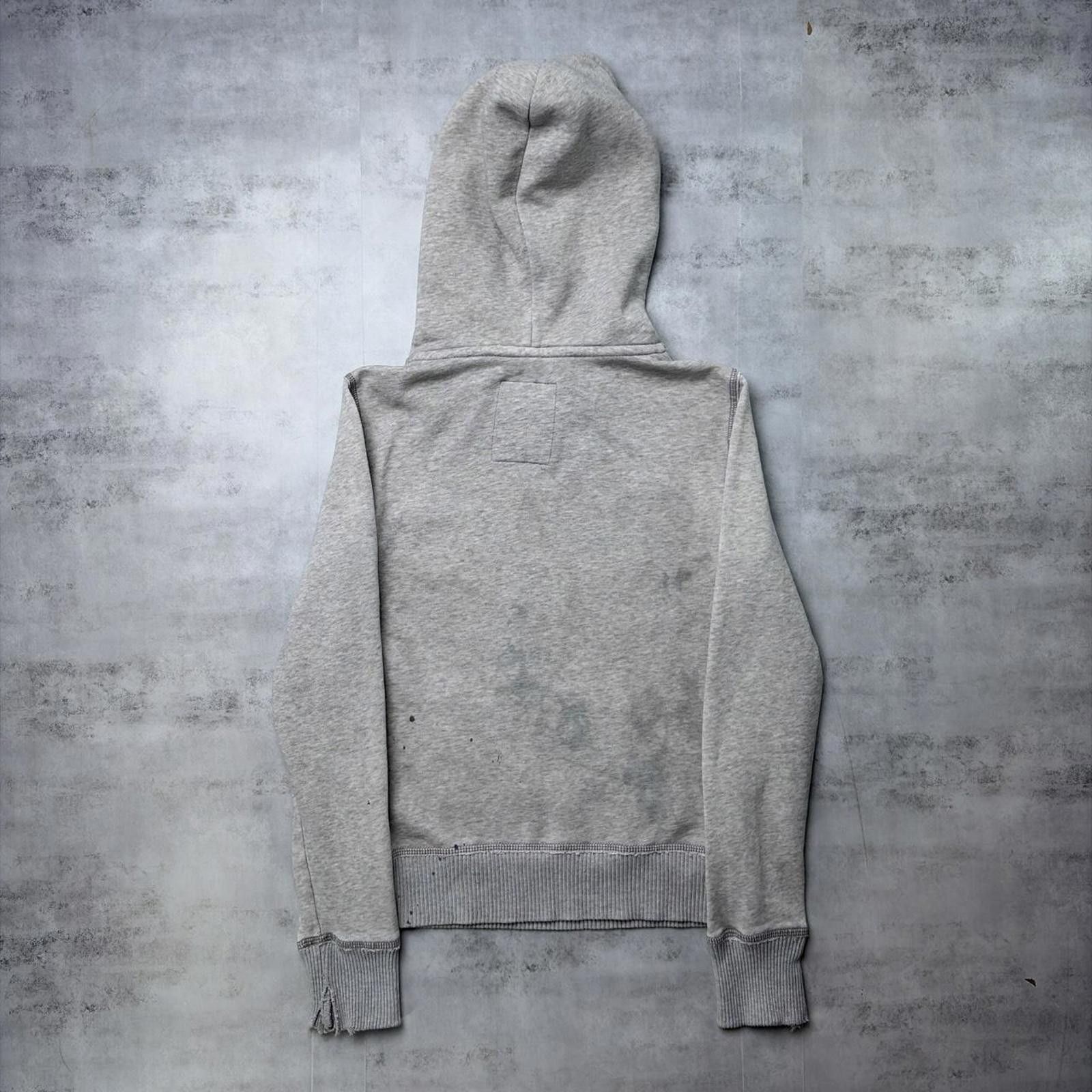 Aeropostale Y2K Grey Aeropostale Grunge Distressed Sherpa Hooded Hoodie Size XS / US 0-2 / IT 36-38 - 7 Thumbnail