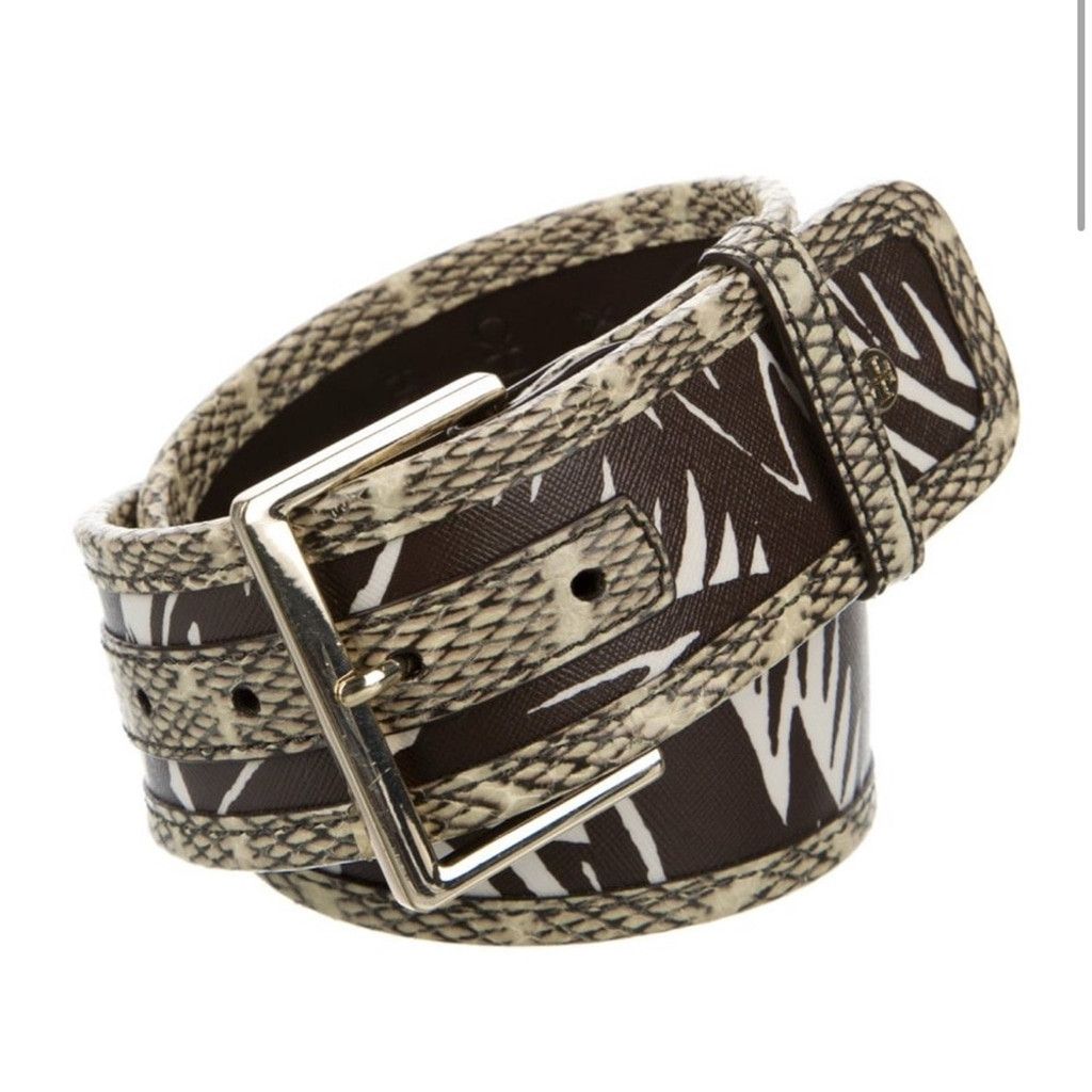 Tory Burch Tabora Combo Belt Belt in Brown, Women's