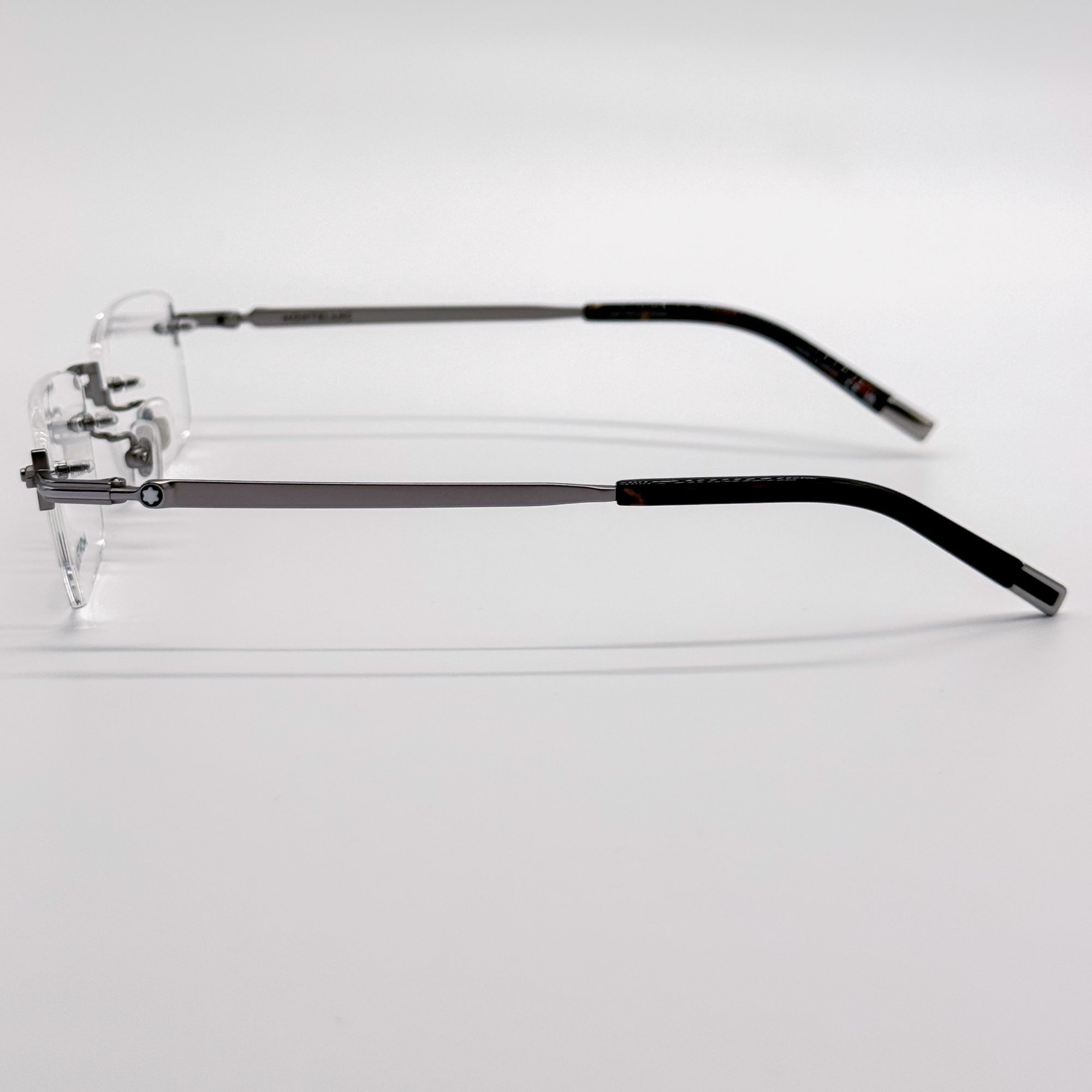 Montblanc NEW MONTBLANC EYEGLASSES MB0132O 002 RUTHENIUM MEN EYEWEAR Size ONE SIZE - 6 Thumbnail