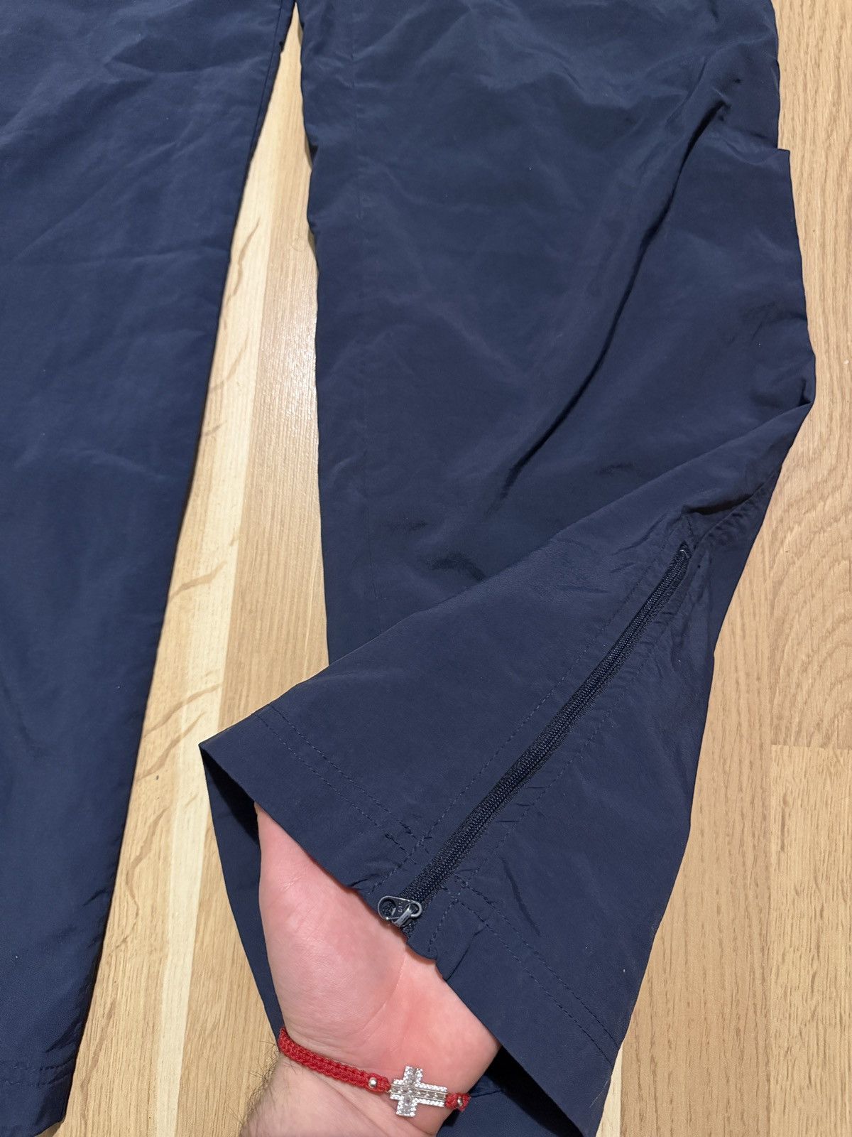 Nike Nike vintage nylon pants drill hype y2k wide blue 2000s Size US 34 / EU 50 - 4 Thumbnail
