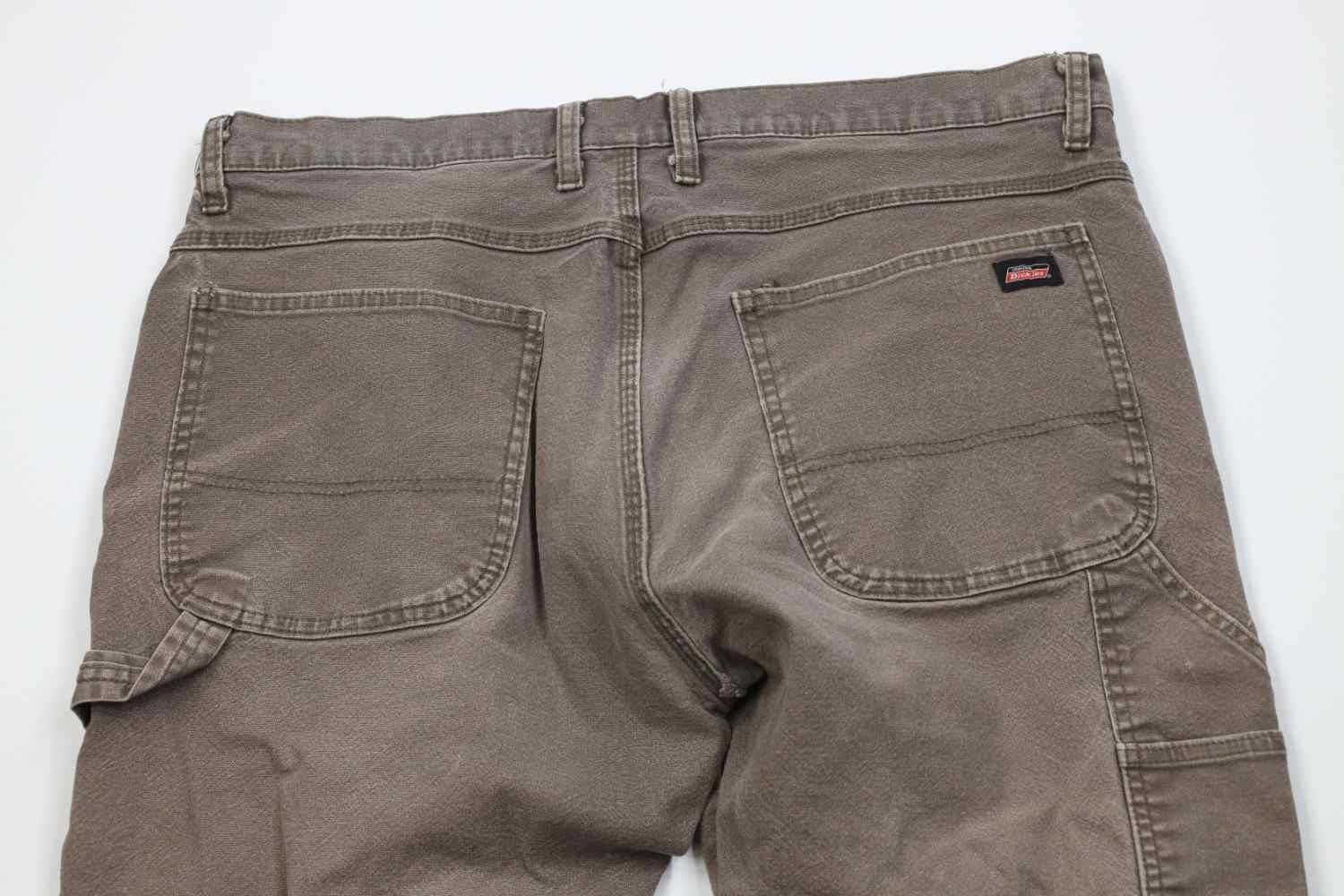 Dickies Vintage Y2K Dickies Canvas Wide Leg Dungaree Pants Brown Size US 36 / EU 52 - 11 Thumbnail