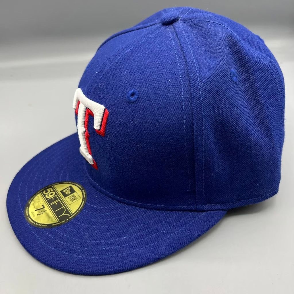 New Era Texas Rangers Hat Men 7 1/2 59Fifty New Era MLB Fitted Cap Size ONE SIZE - 2 Thumbnail