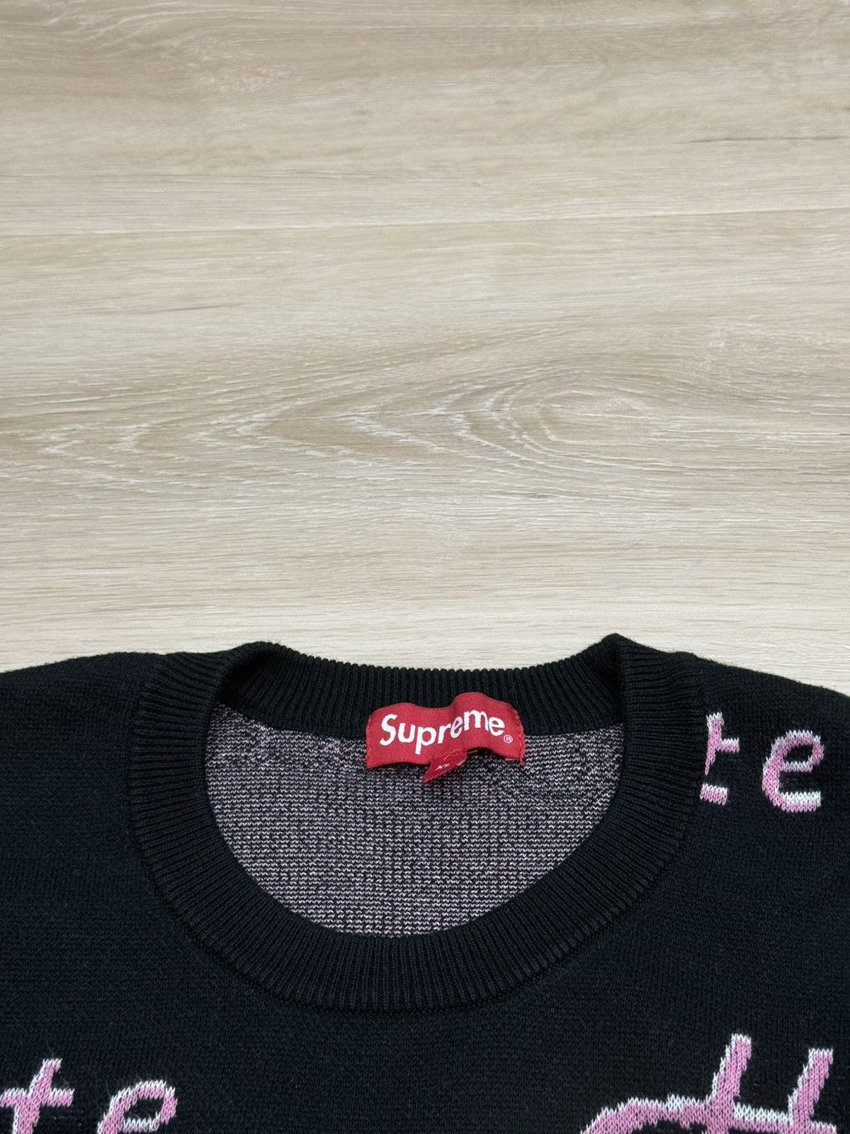 Supreme Supreme 2013 Hate Knit Sweater Size US XL / EU 56 / 4 - 5 Thumbnail