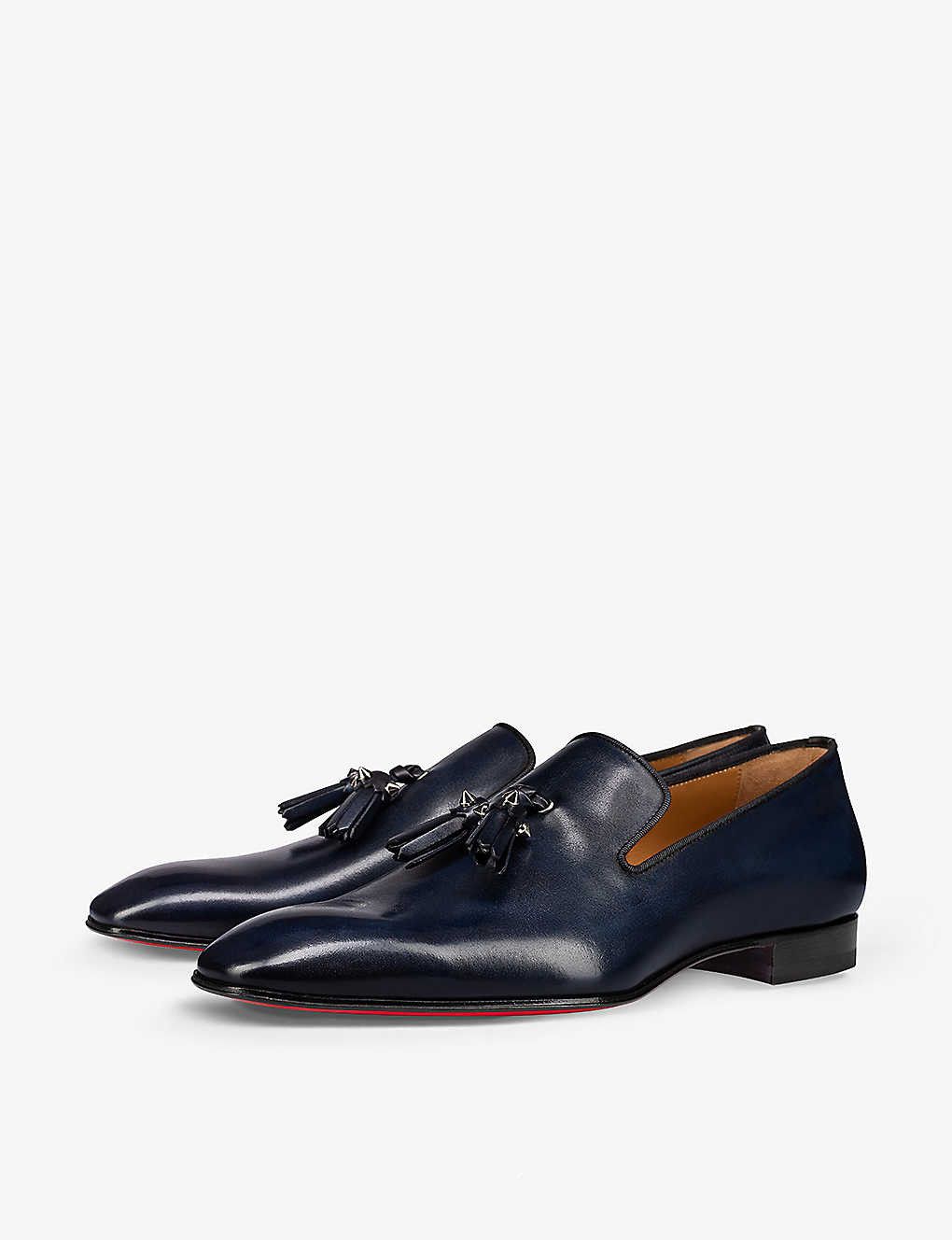 Christian Louboutin o1s1wg110924 Dandelion Tassel Loafer in Blue Size US 9 / EU 42 - 1 Thumbnail
