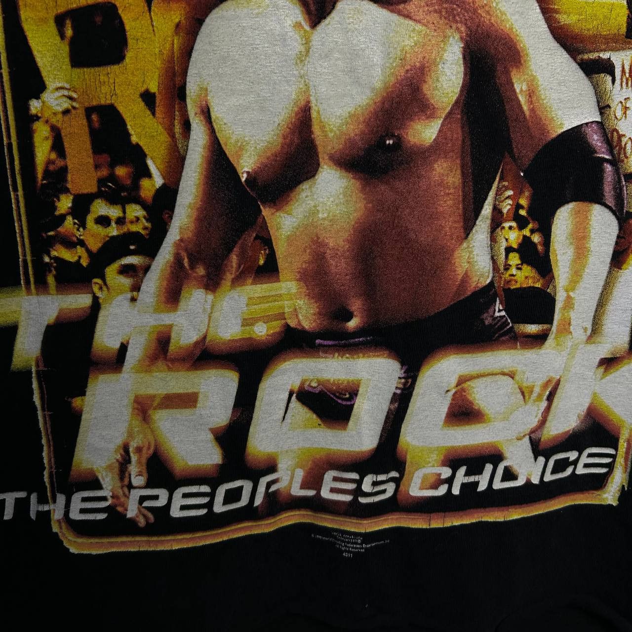 WWE Vintage WWE The Rock 1999 big logo wrestling sleeveles Size US M / EU 48-50 / 2 - 3 Thumbnail