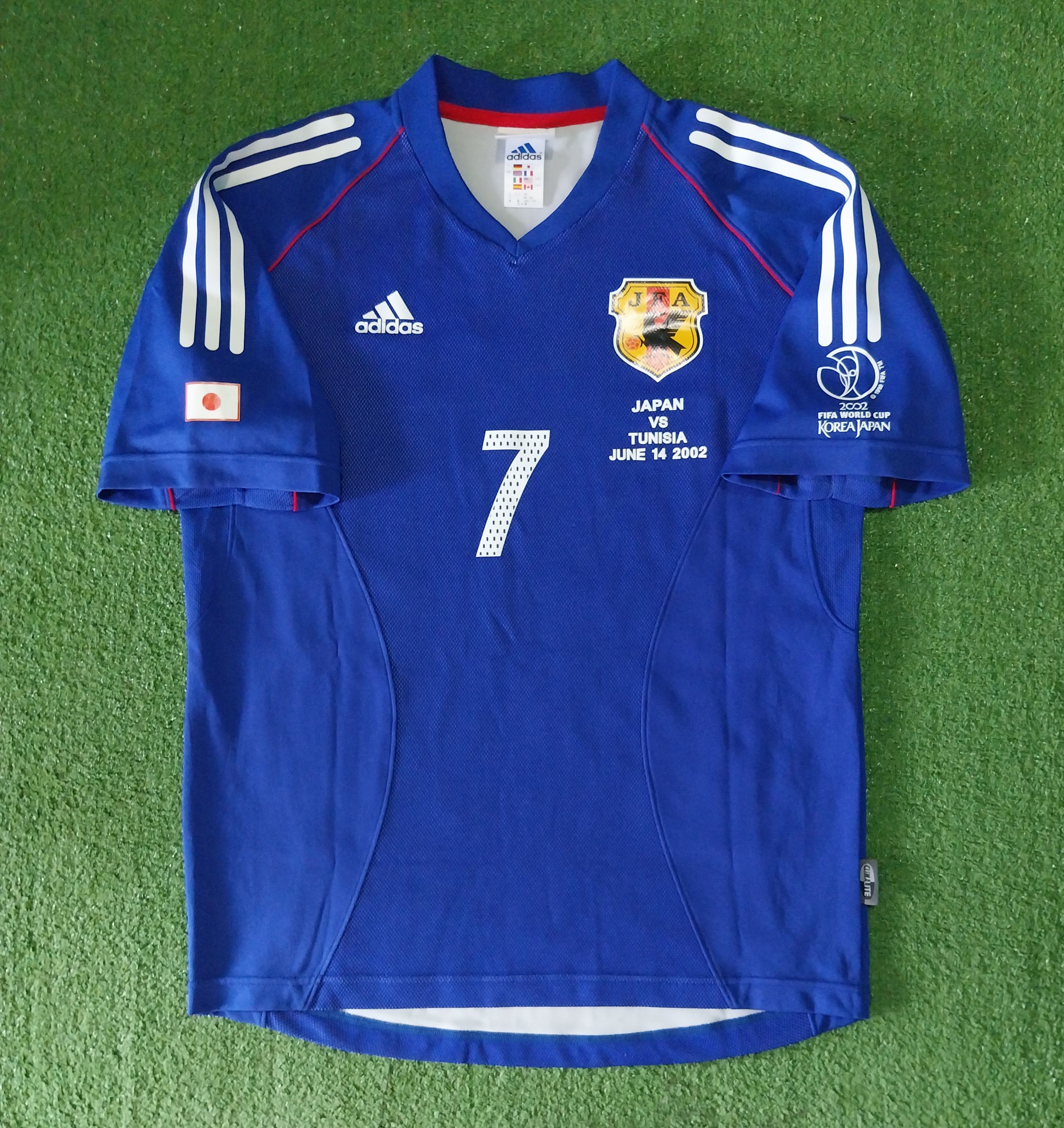 Adidas Japan world cup 2002 nakata jersey football Size US M / EU 48-50 / 2 - 2 Thumbnail