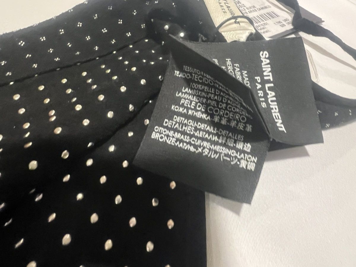 Saint Laurent Paris Saint Laurent suede triangle dotted scarf. $1500 Size ONE SIZE - 5 Thumbnail