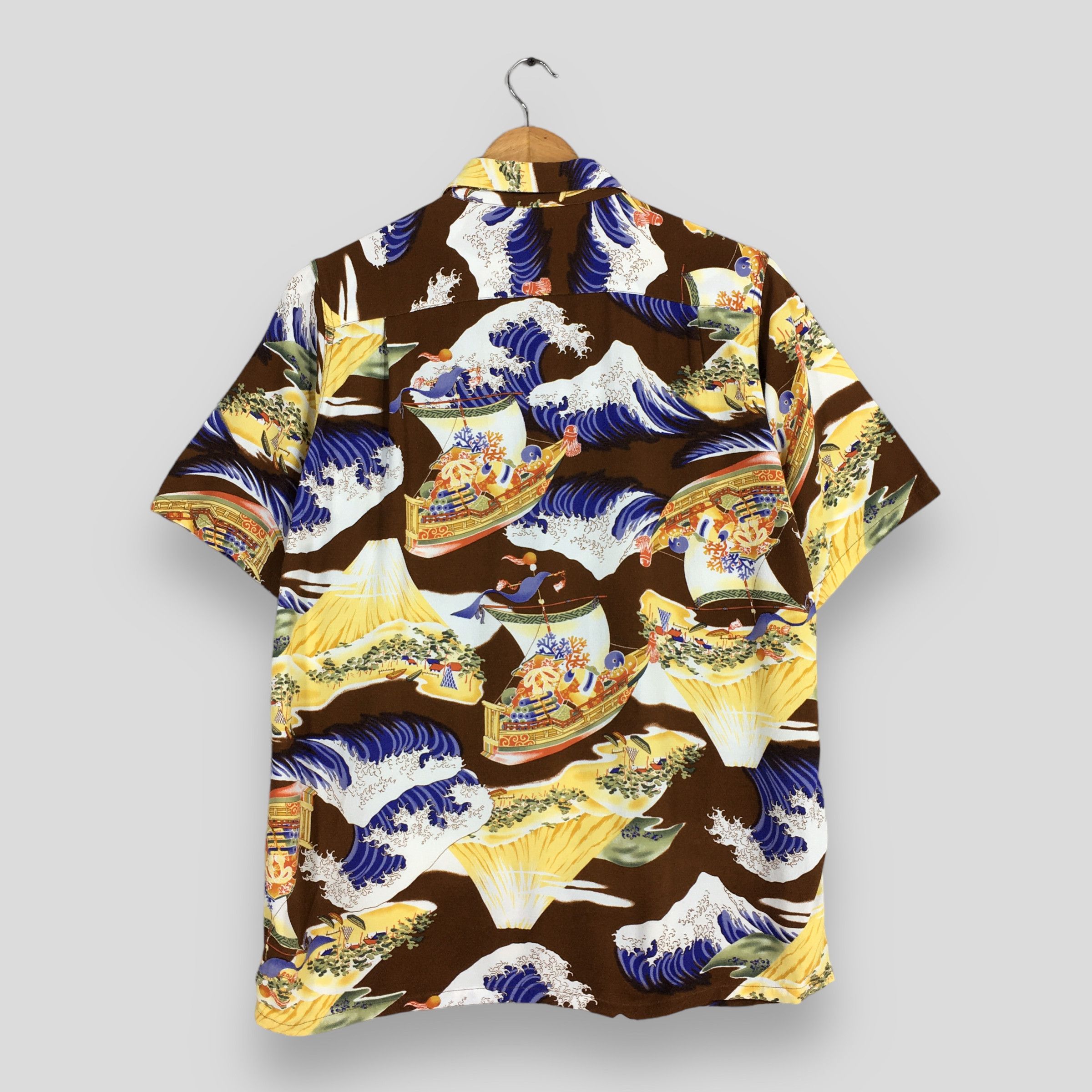Other Vintage Hawaiian Japanese Fuji Mountain Rayon Shirt Medium Size US M / EU 48-50 / 2 - 7 Thumbnail