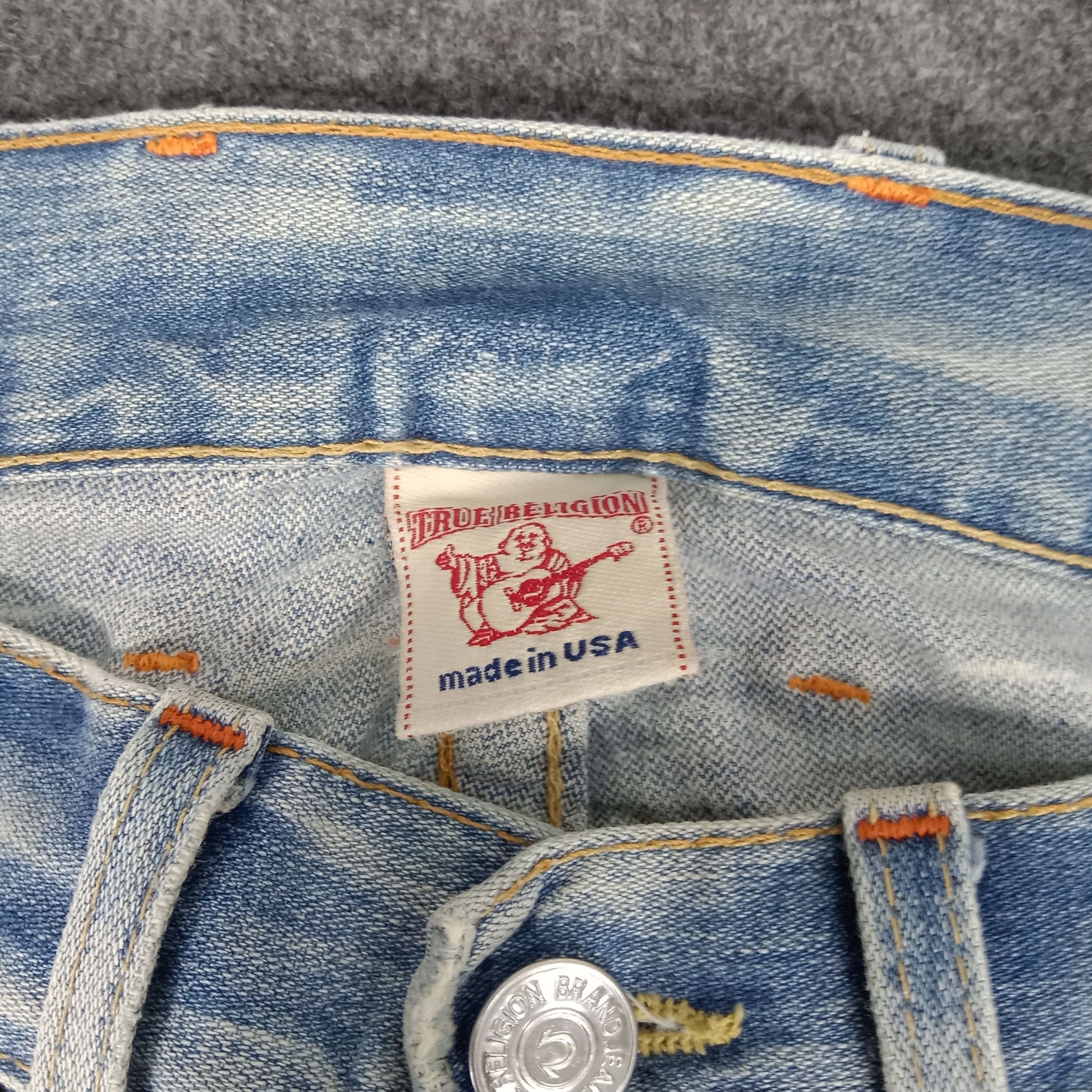 True Religion × Vintage True Religion American Distressed Style Denim Jeans Size US 33 - 15 Thumbnail