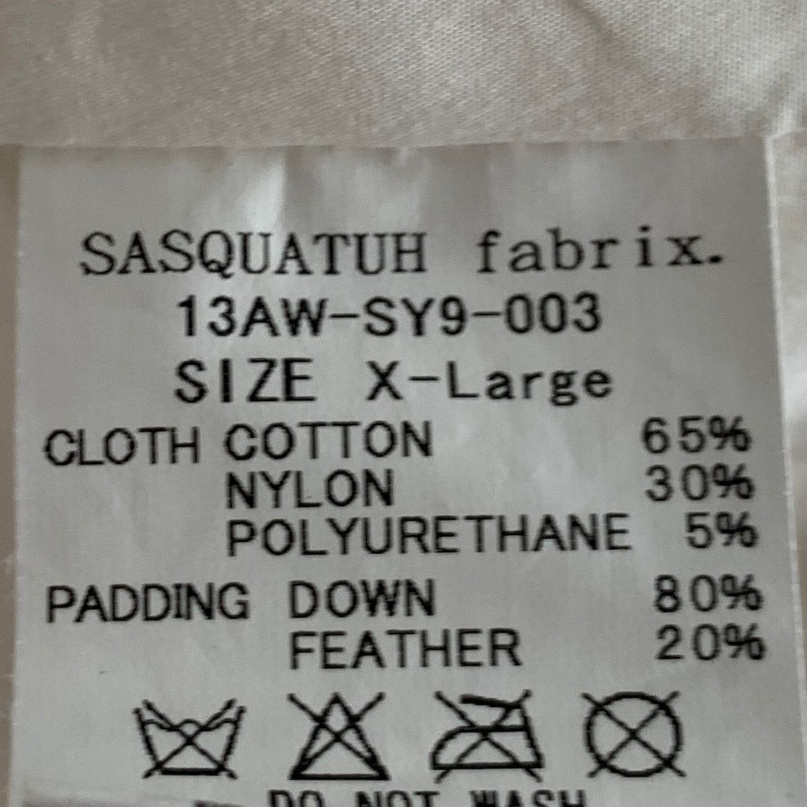 Sasquatchfabrix SASQUATCHfabrix XL Off White Quilted Cotton Blend Jacket Size US XL / EU 56 / 4 - 5 Thumbnail