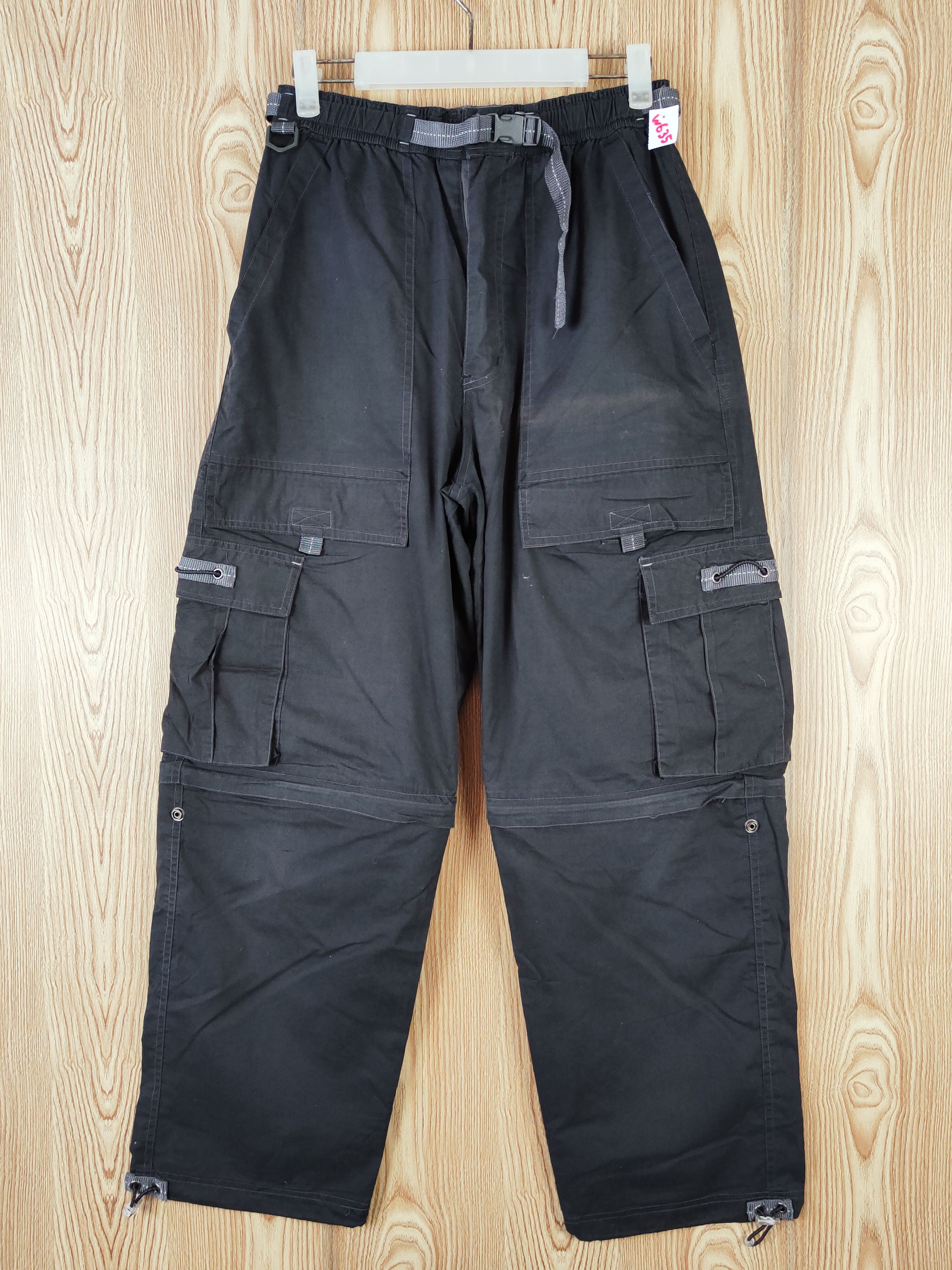 Japanese Brand Japanese Brand Black Multipocket Sweatpants #W635 Size US 30 / EU 46 - 1 Thumbnail