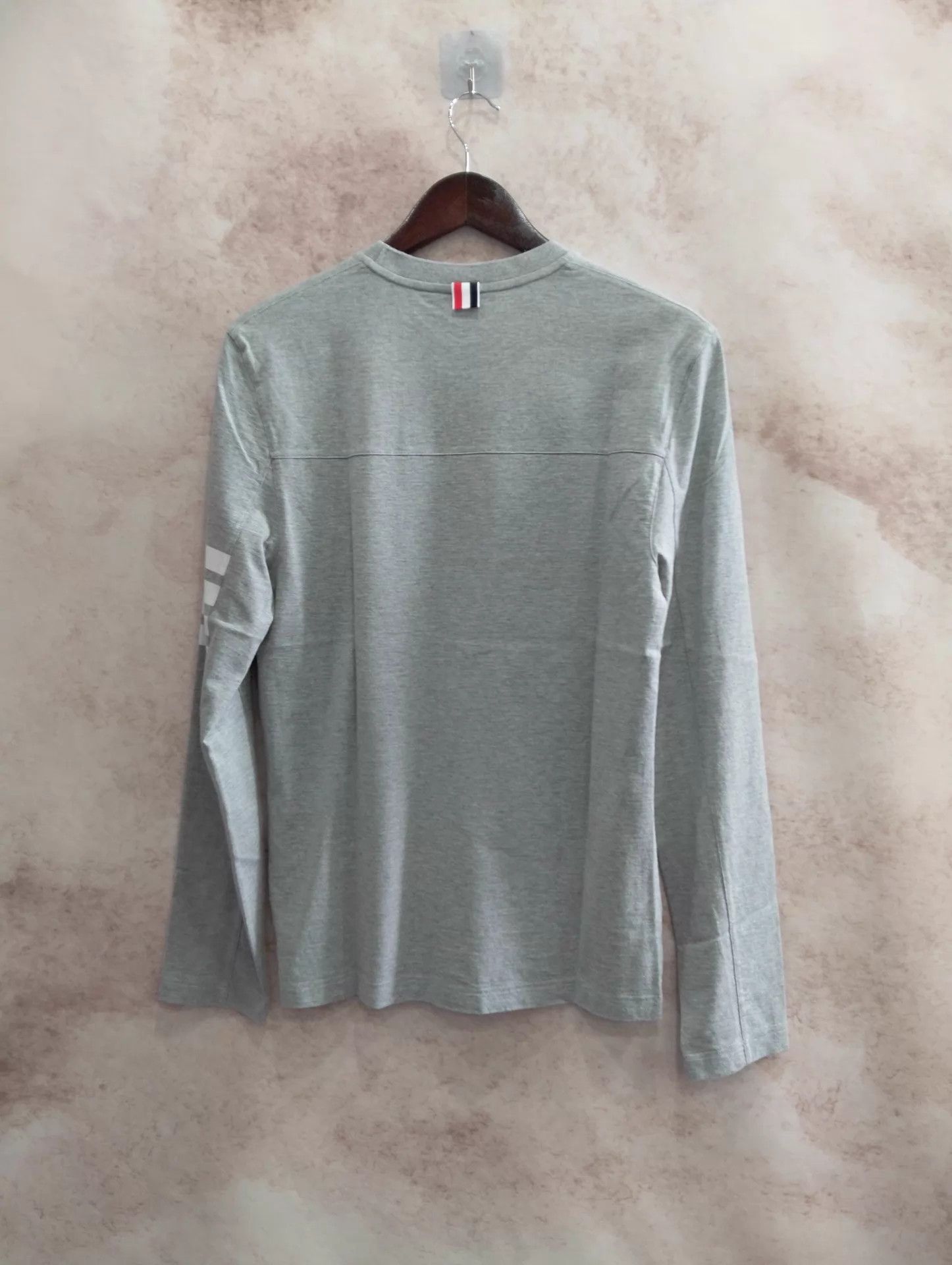 Thom Browne Thom Browne Gray Stripe Long Sleeve Shirt Size 1 Size US S / EU 44-46 / 1 - 2 Thumbnail