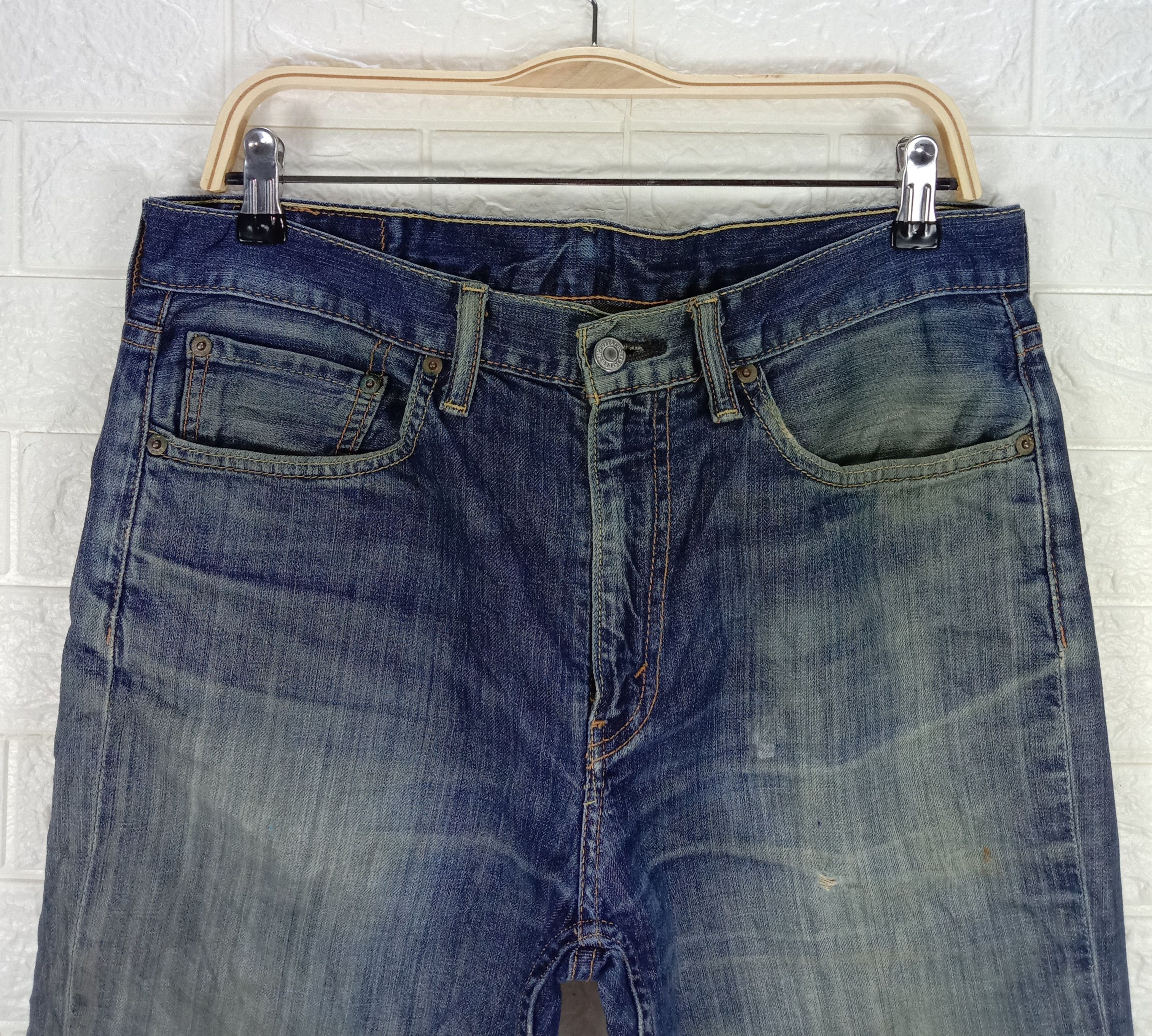Levi's Vintage Levi's 514 Jeans Earth Tone Distressed Denim Size US 32 / EU 48 - 2 Thumbnail
