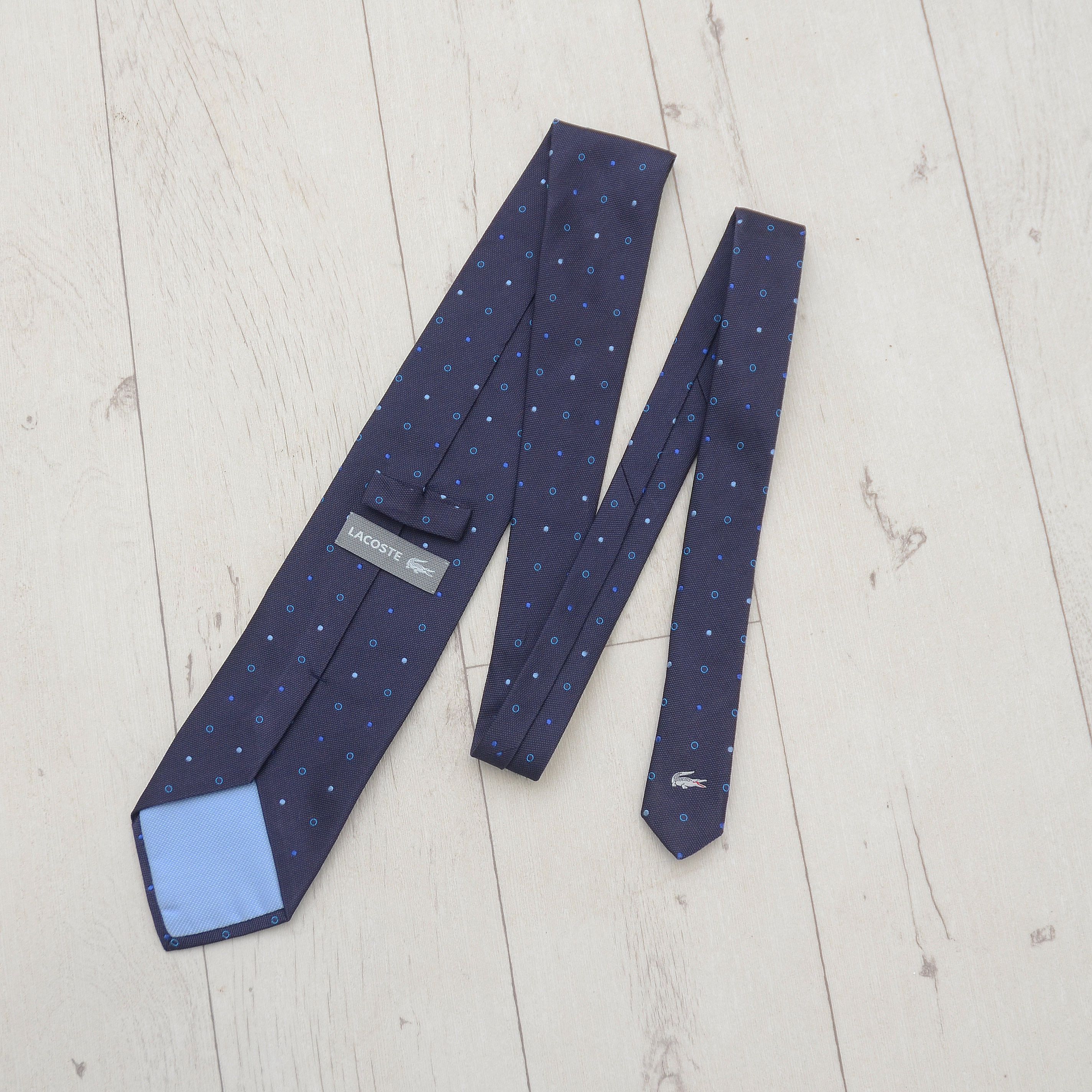 Lacoste 📁Lacoste Polka Dot Tie made in Italy 100% silk Size ONE SIZE - 1 Thumbnail